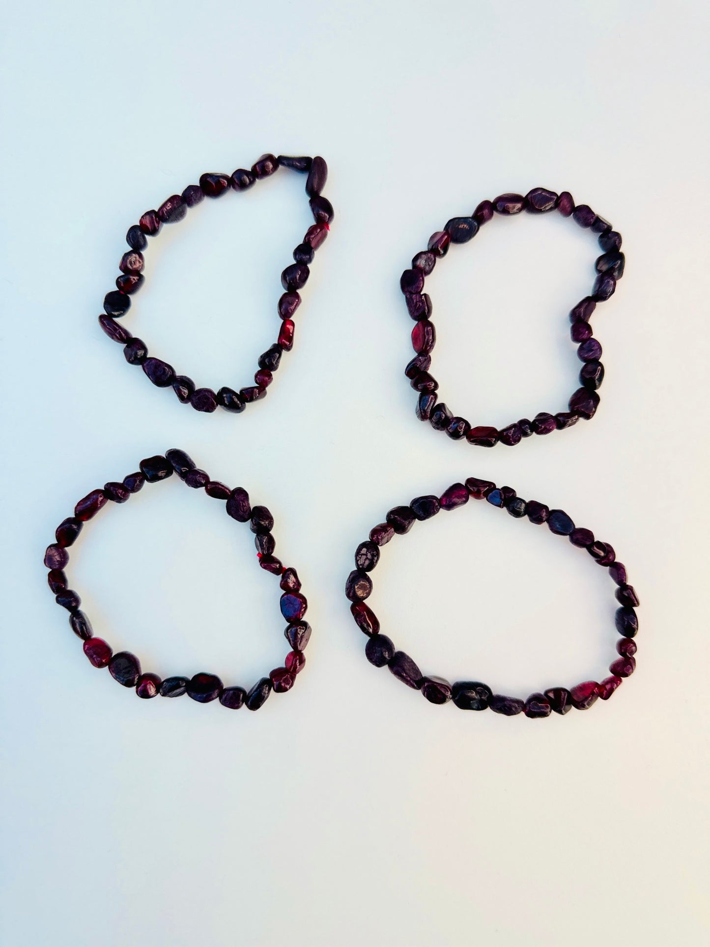 Garnet Freeform Bracelets
