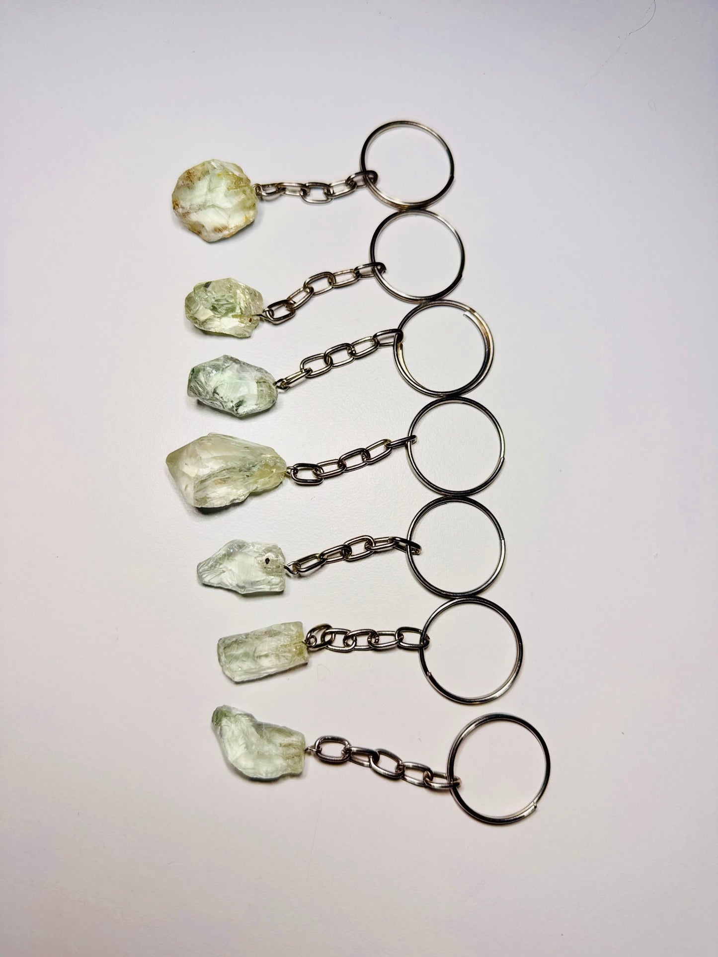 Prasiolite (Green Amethyst) Keyrings ๐๐