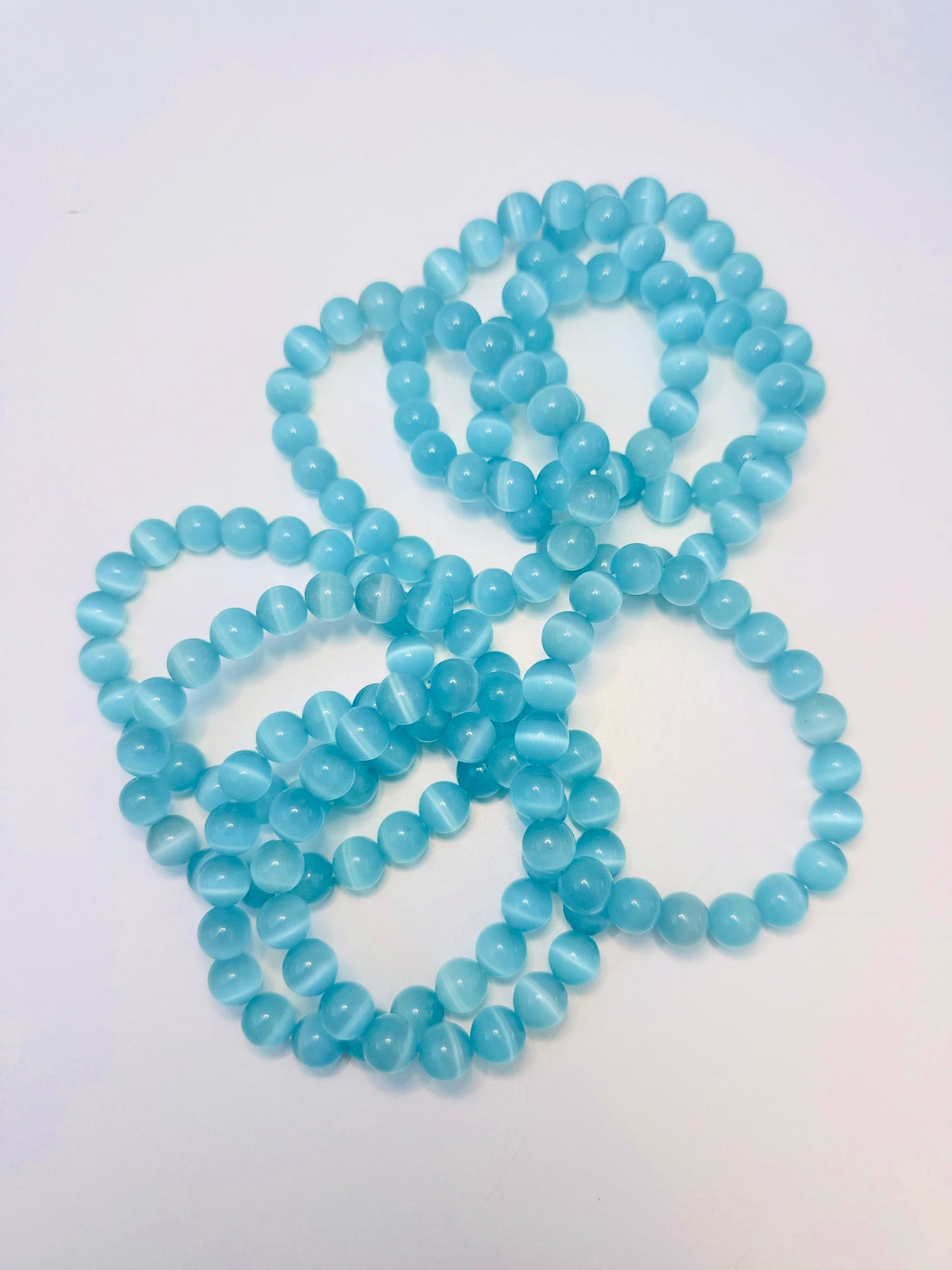 Blue Catโs Eye Bracelets ๐
