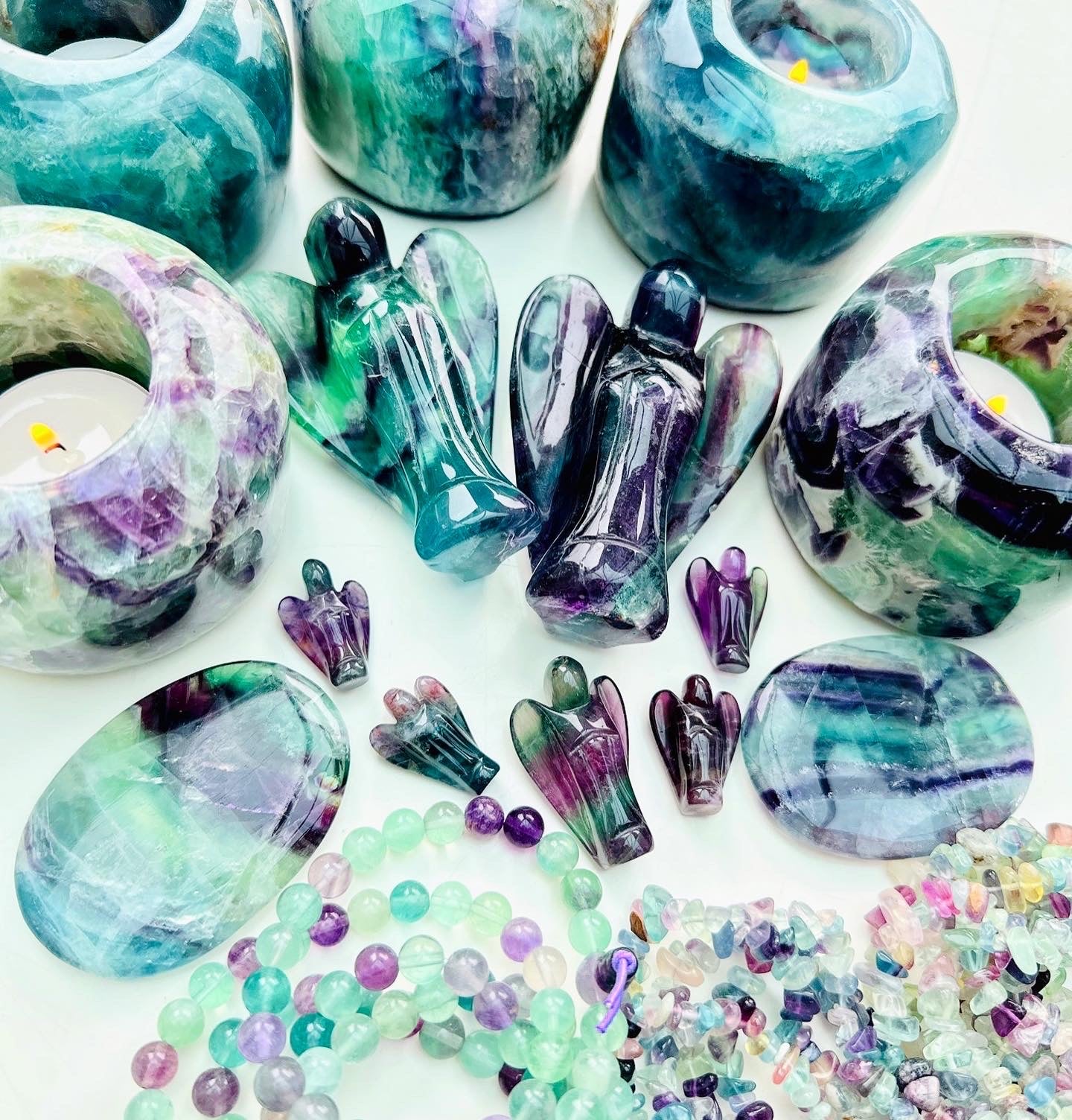 Angel ๐ผ๐ผ๐๐๐ Rainbow Fluorite ๐ฎ๐๐ผ๐ผ
