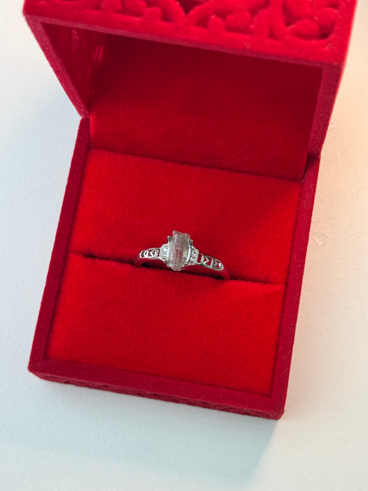 Raw Watermelon Tourmaline Ring โจ๐