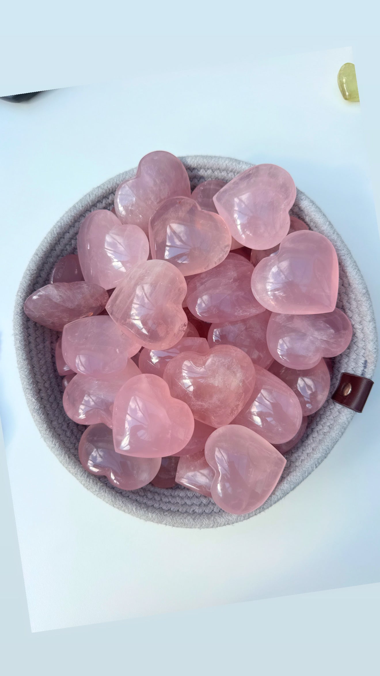 Rose Quartz Heart Gem Quality ๐