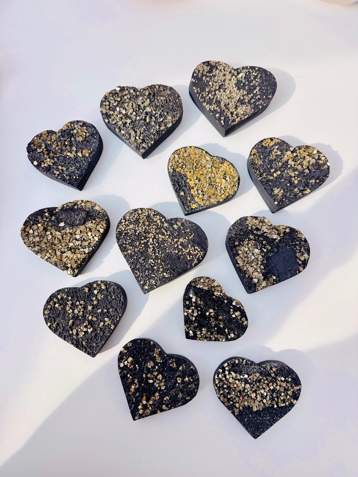 Pyrite-on-Hematite Hearts