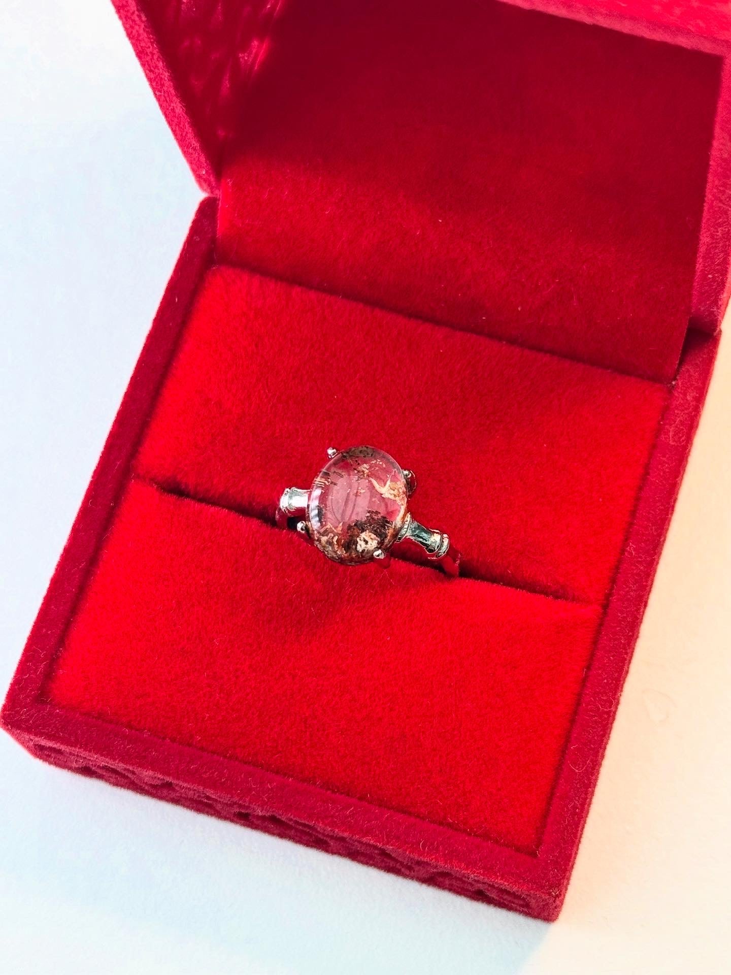 Garden Quartz Ring ~ Adjustable ~ Silver Finish ๐๐ชด๐ฉ๐ปโ๐พ