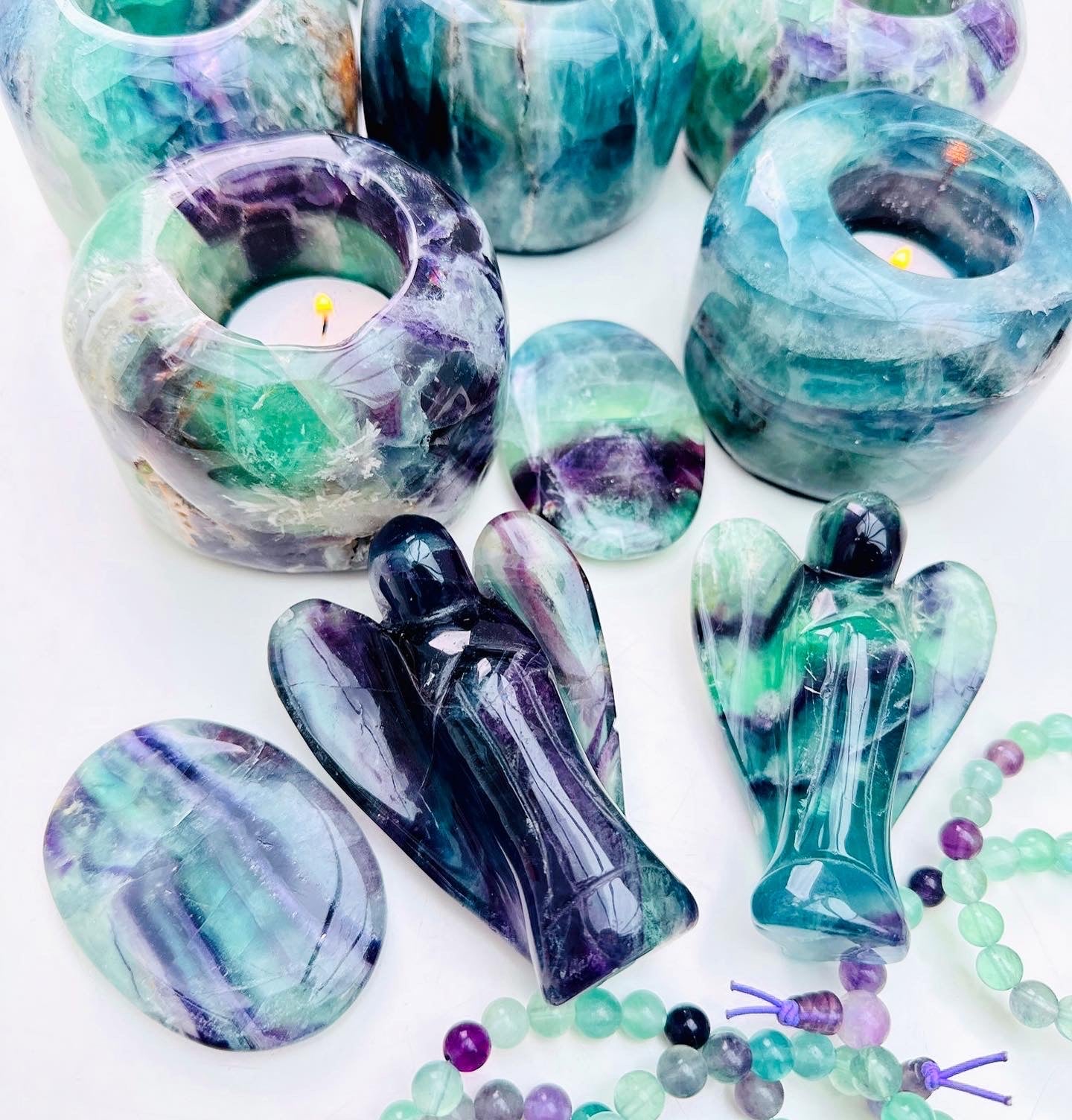 Angel ๐ผ๐ผ๐๐๐ Rainbow Fluorite ๐ฎ๐๐ผ๐ผ