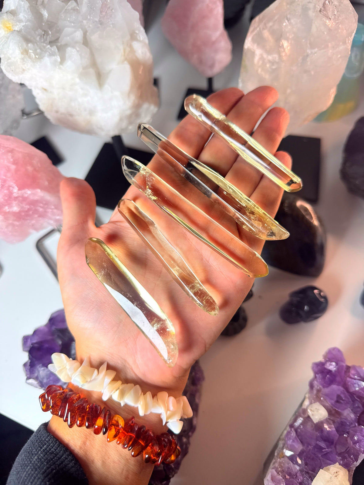 Natural Citrine Wands