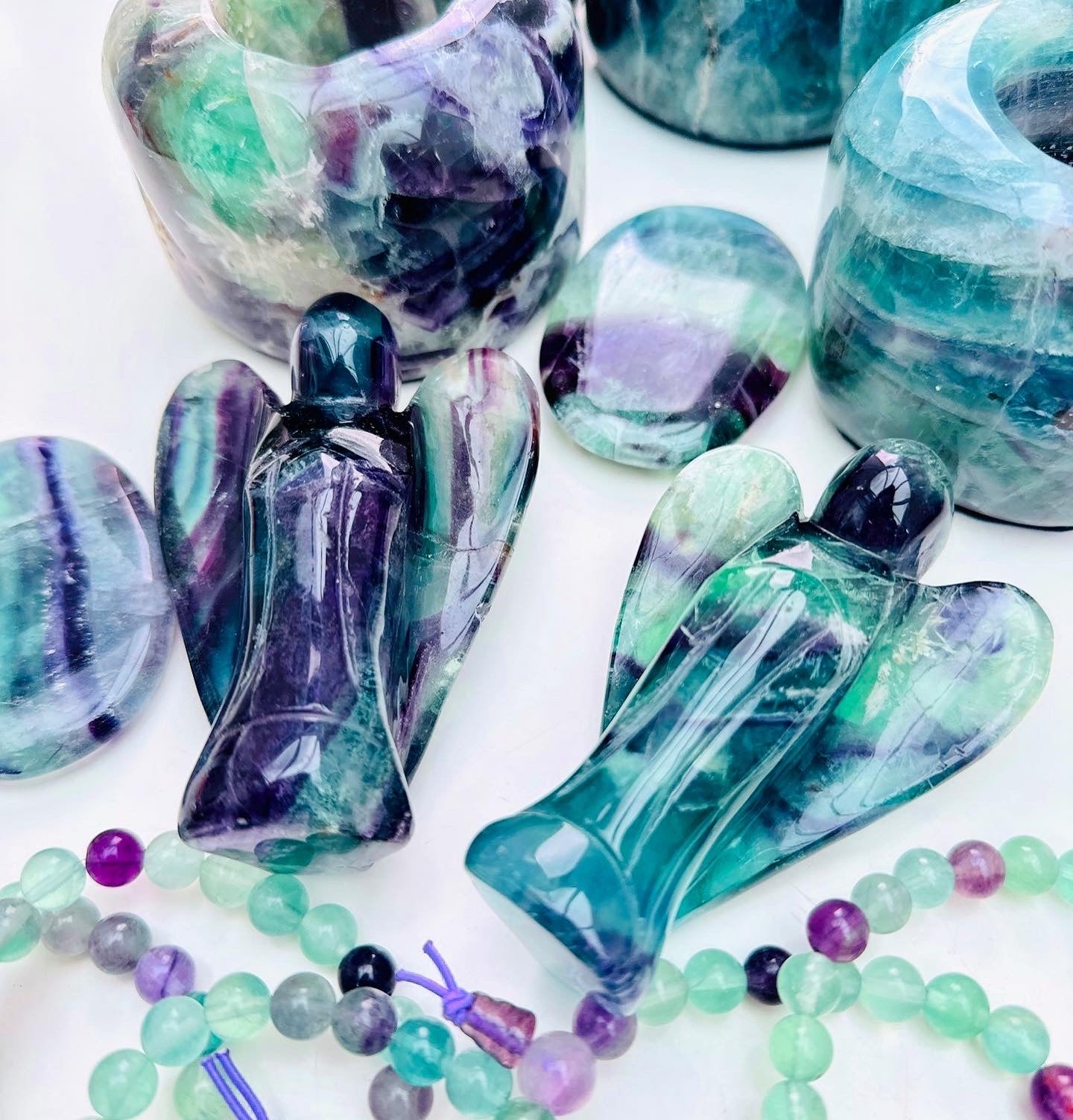 Angel ๐ผ๐ผ๐๐๐ Rainbow Fluorite ๐ฎ๐๐ผ๐ผ