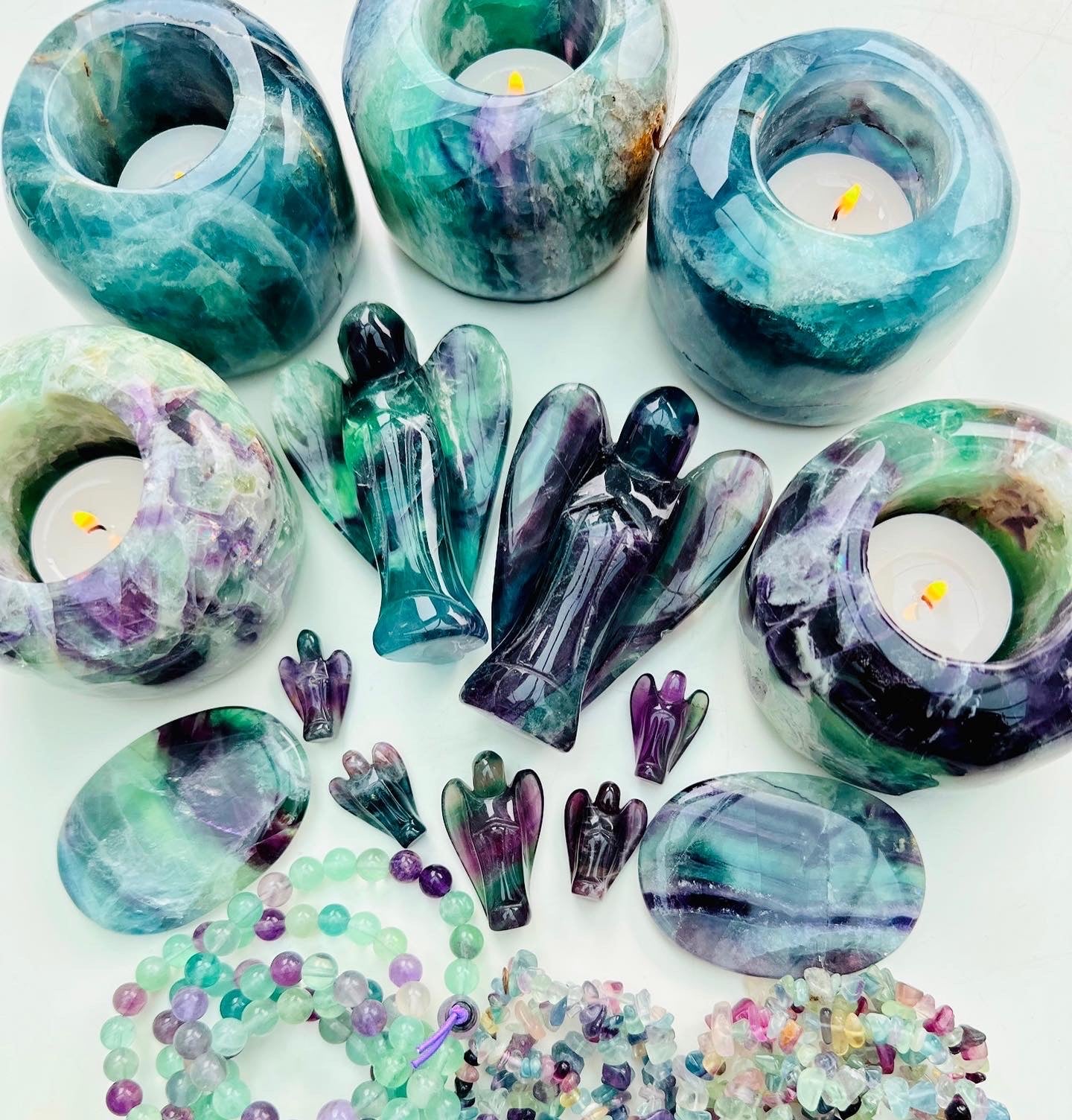 Angel ๐ผ๐ผ๐๐๐ Rainbow Fluorite ๐ฎ๐๐ผ๐ผ