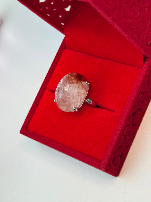 Fire Quartz Crystal Ring š„š