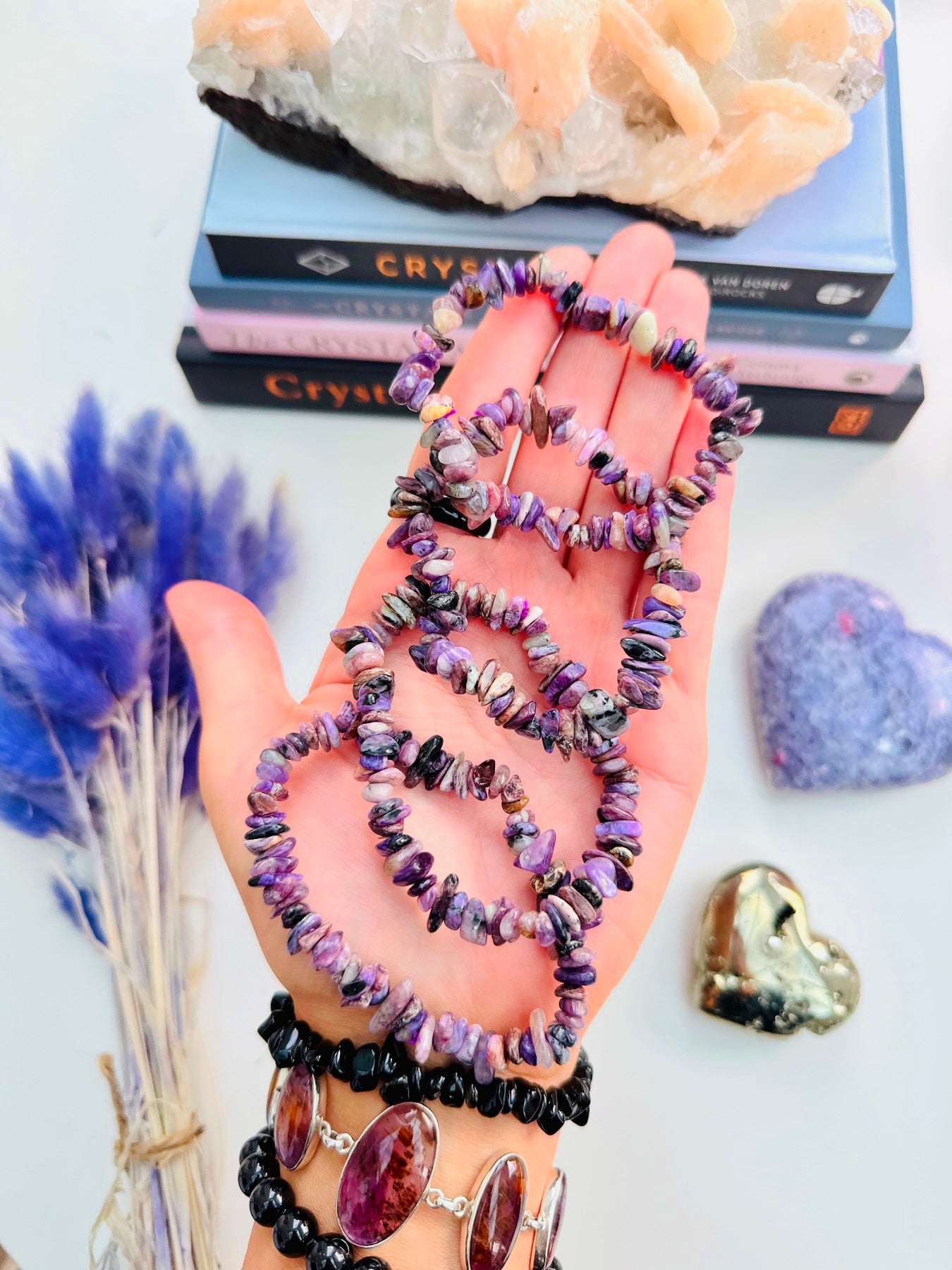 Charoite Crystal Bracelets ๐ฟ๐๐ฎ