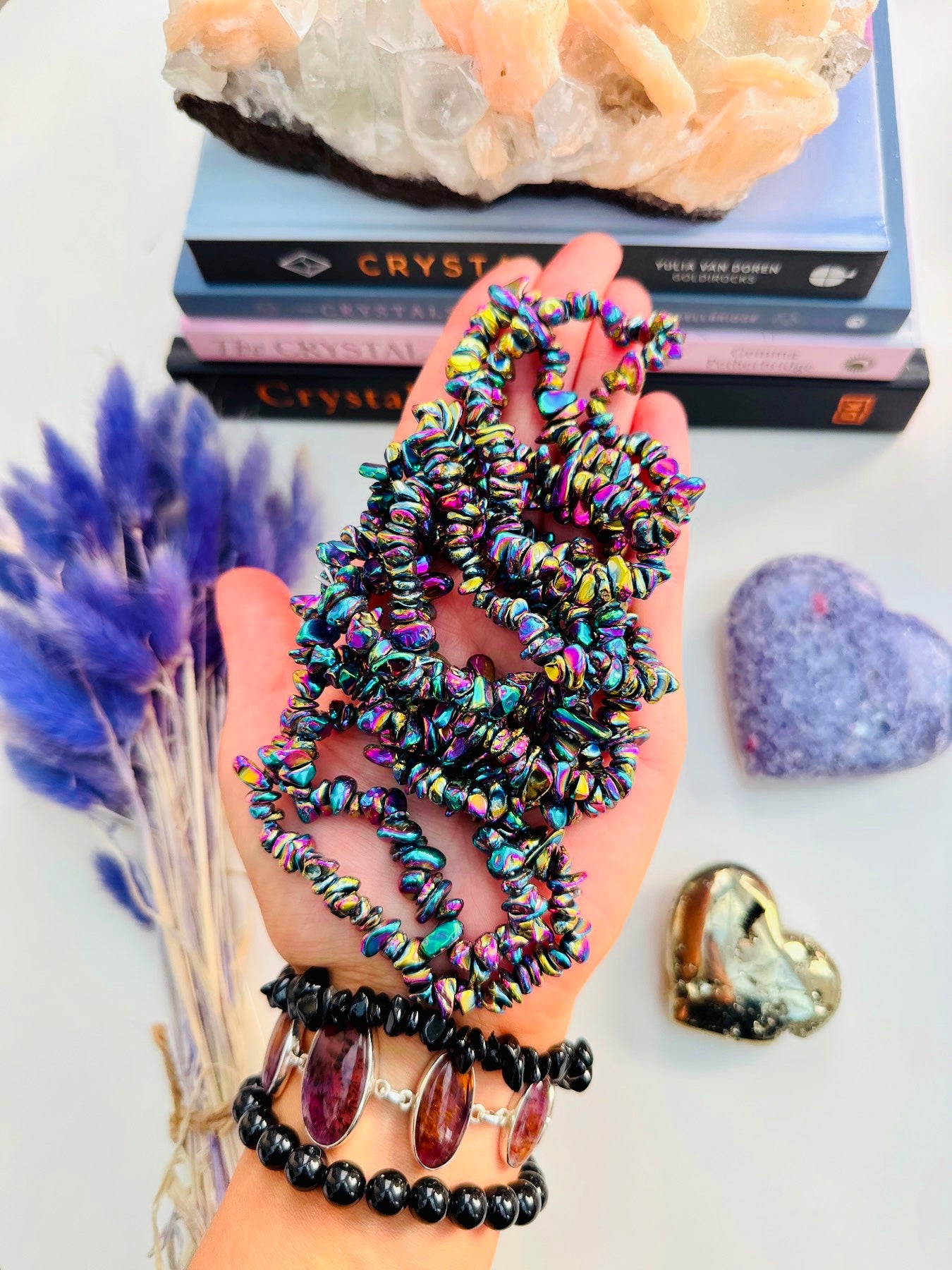 Rainbow Hematite Bracelet ๐