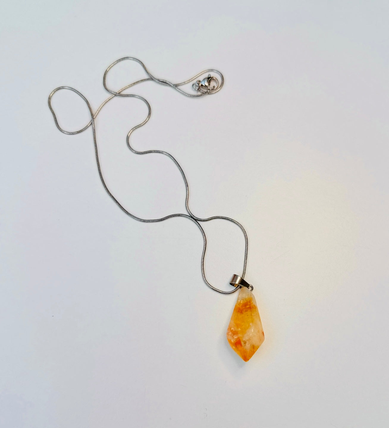 Citrine Pendant Necklace ๐