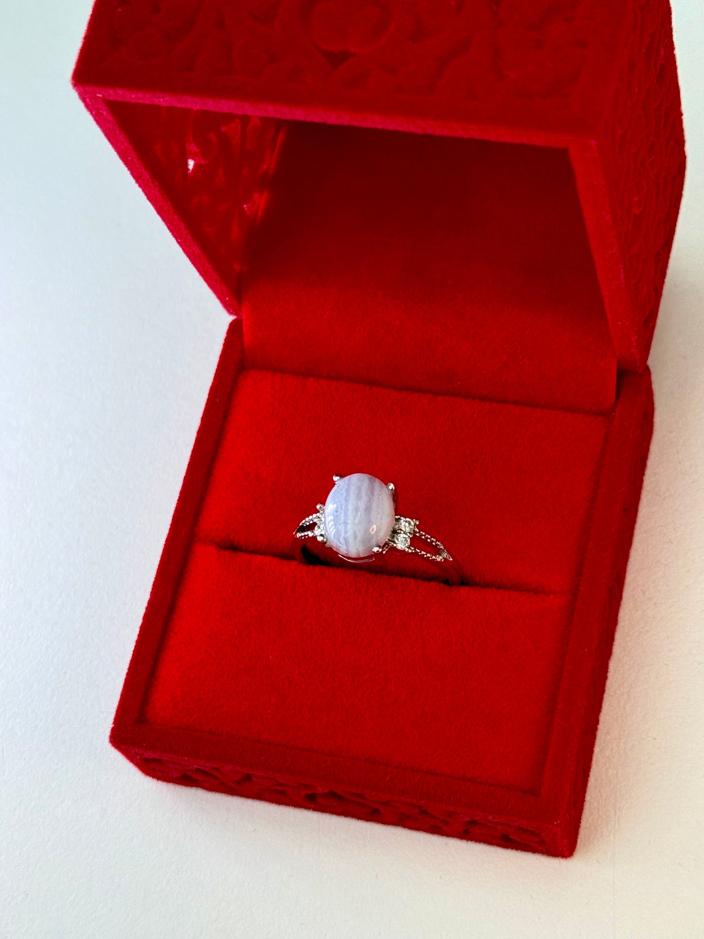 Blue Lace Agate Ring š