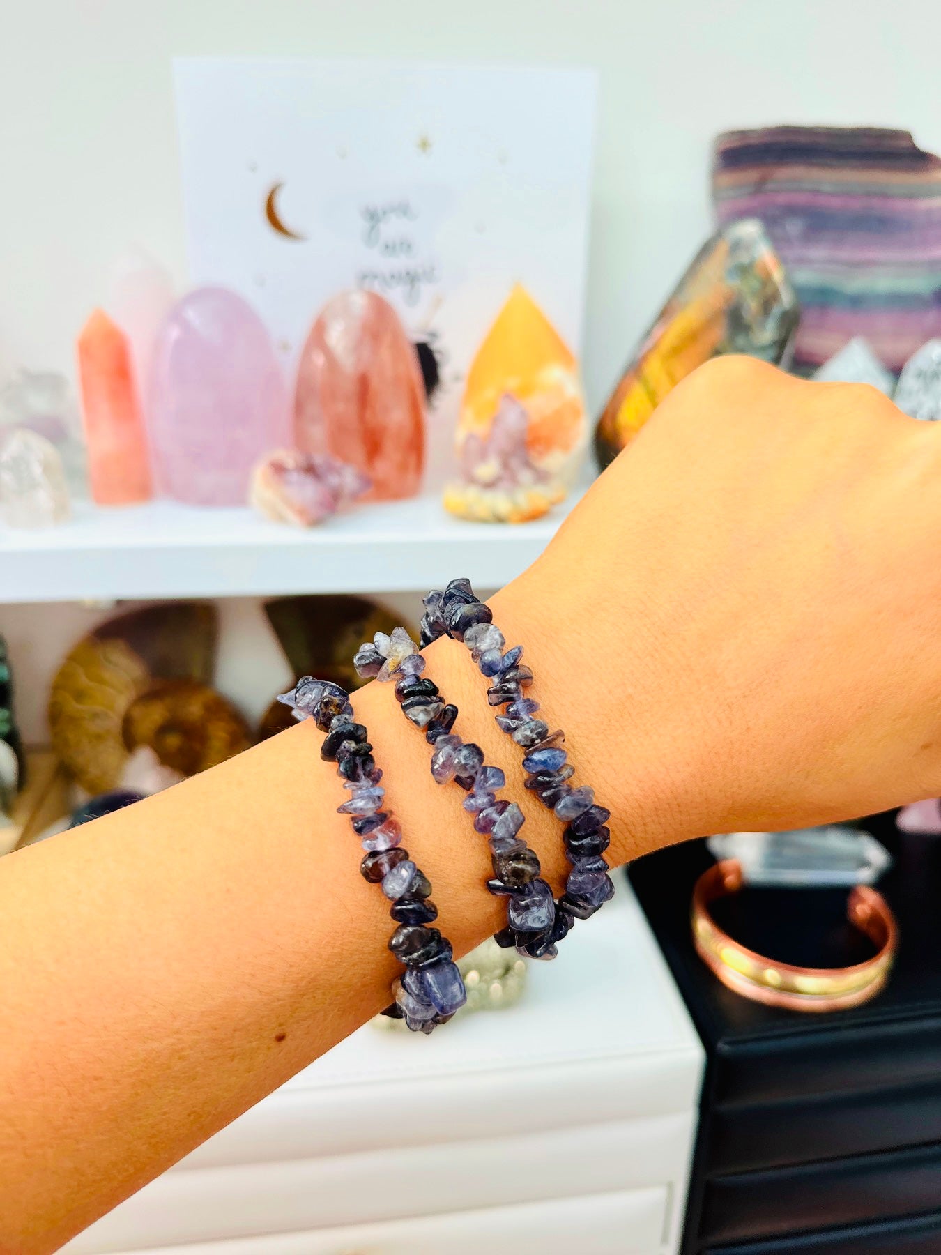 Iolite Crystal Bracelets ๐๐ฟ