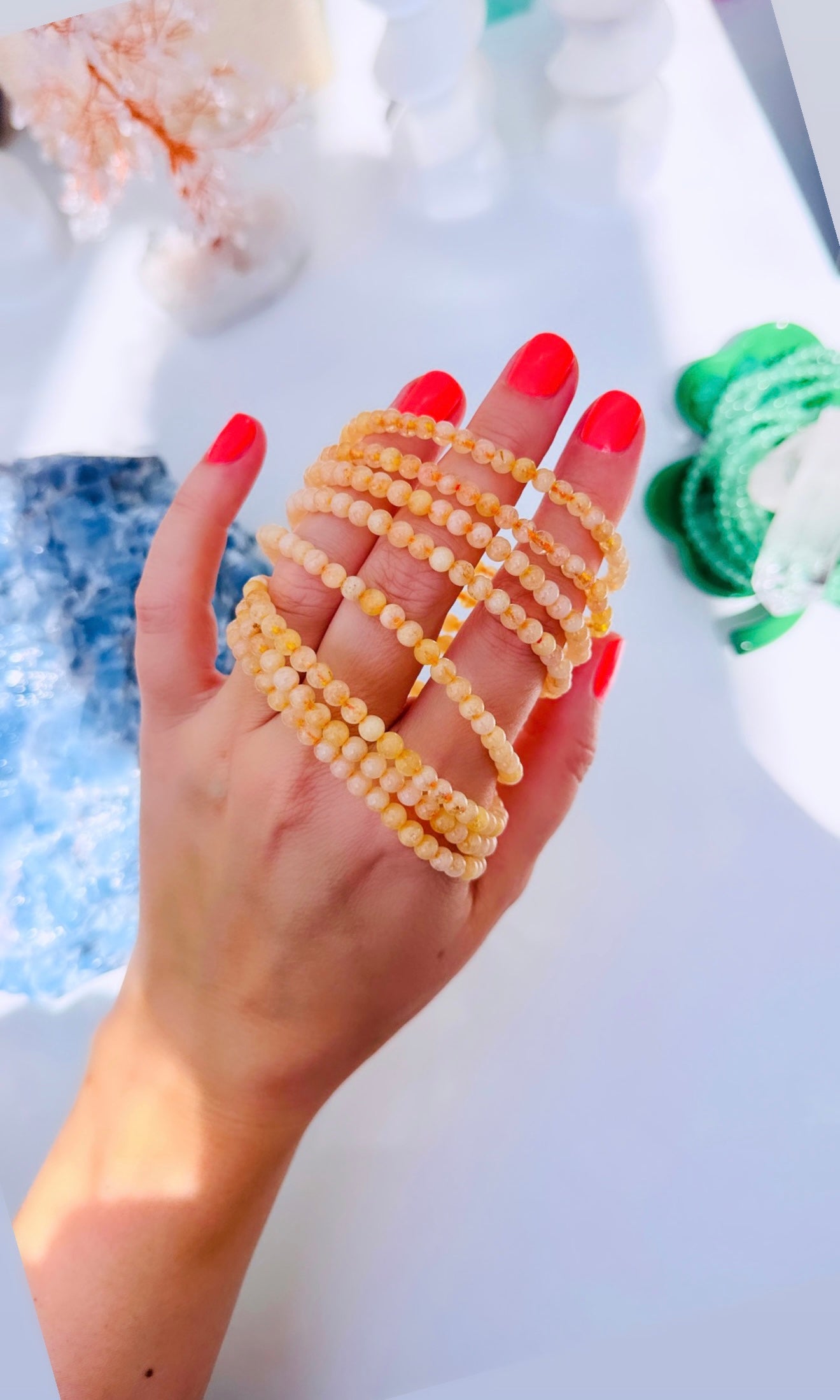 Citrine Bead Bracelets