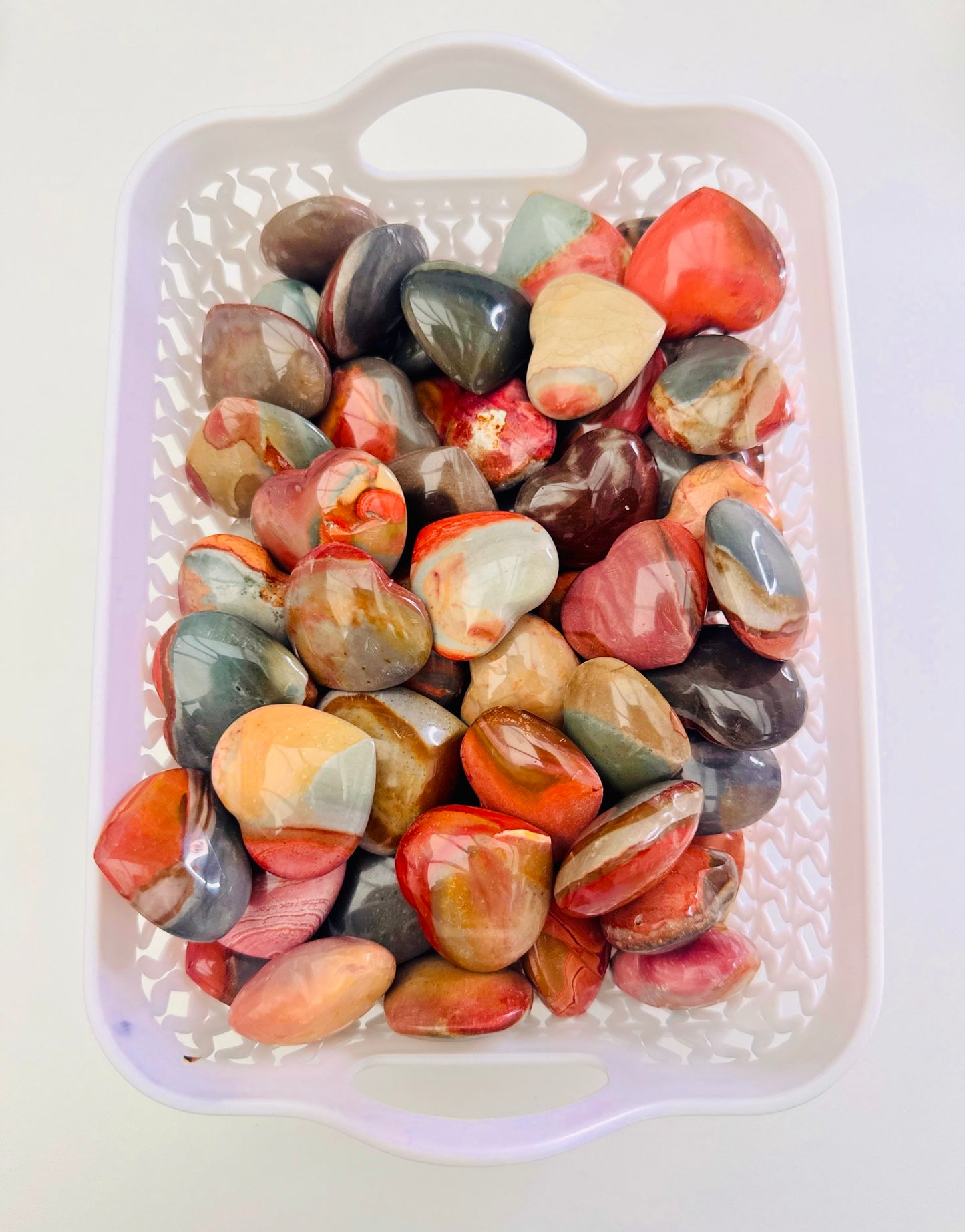 POLYCHROME JASPER LOVE HEARTS