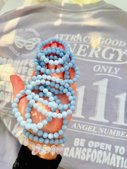 Angelite Bead Bracelets ๐ฟ๐ผ๐ผ๐