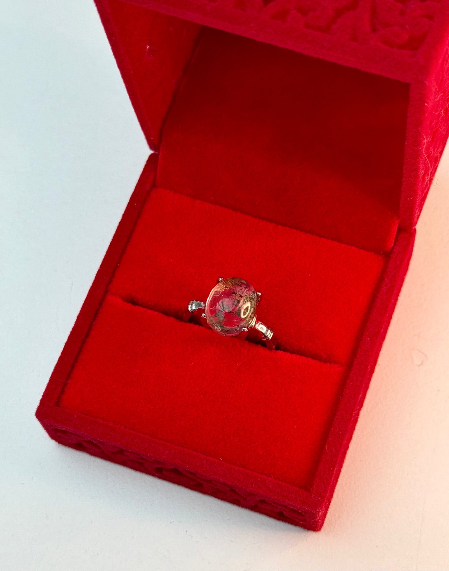 Garden Quartz Ring ~ Adjustable ~ Silver Finish ๐๐ชด๐ฉ๐ปโ๐พ
