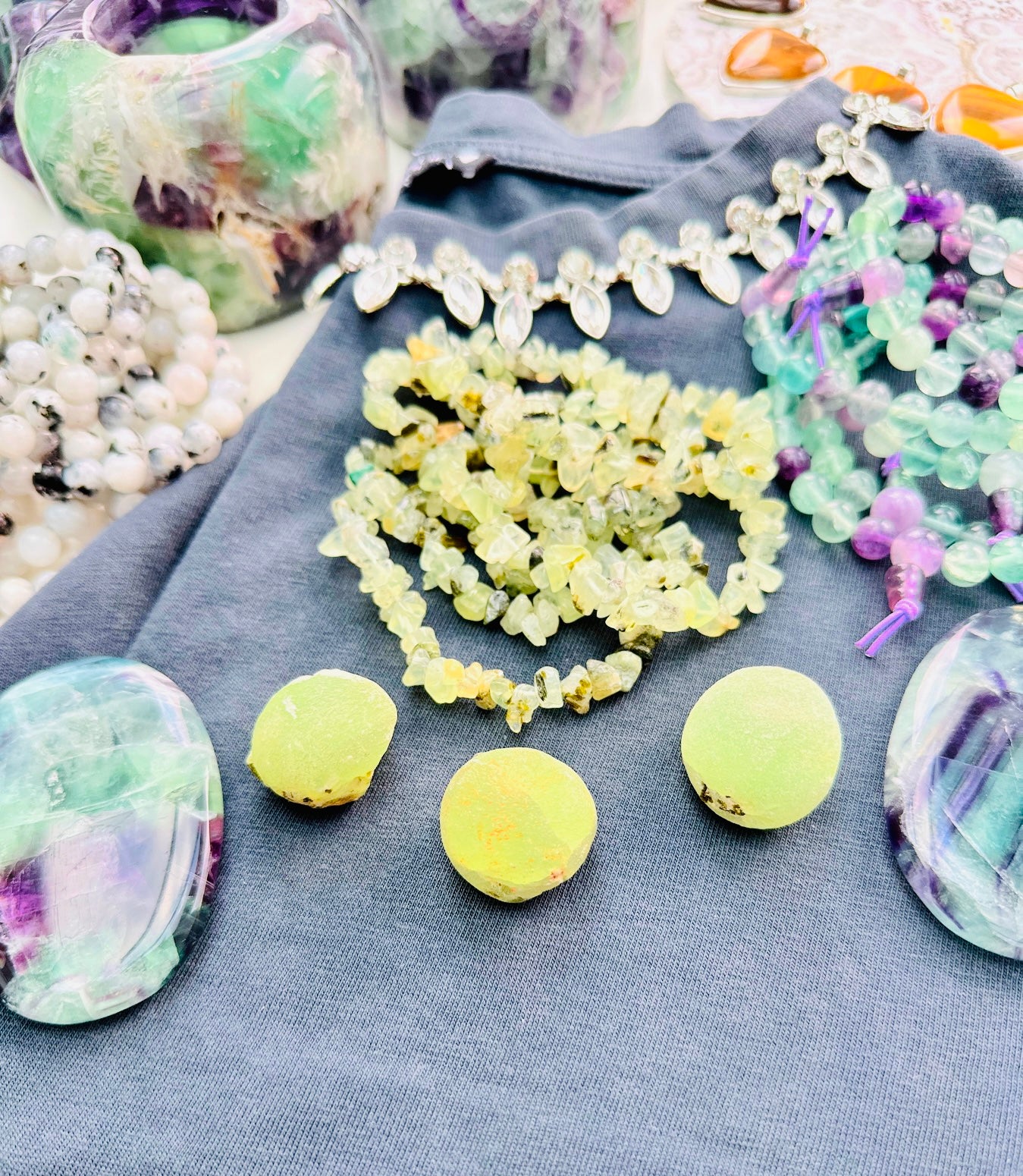 Prehnite Sherbets (Not Edible!)