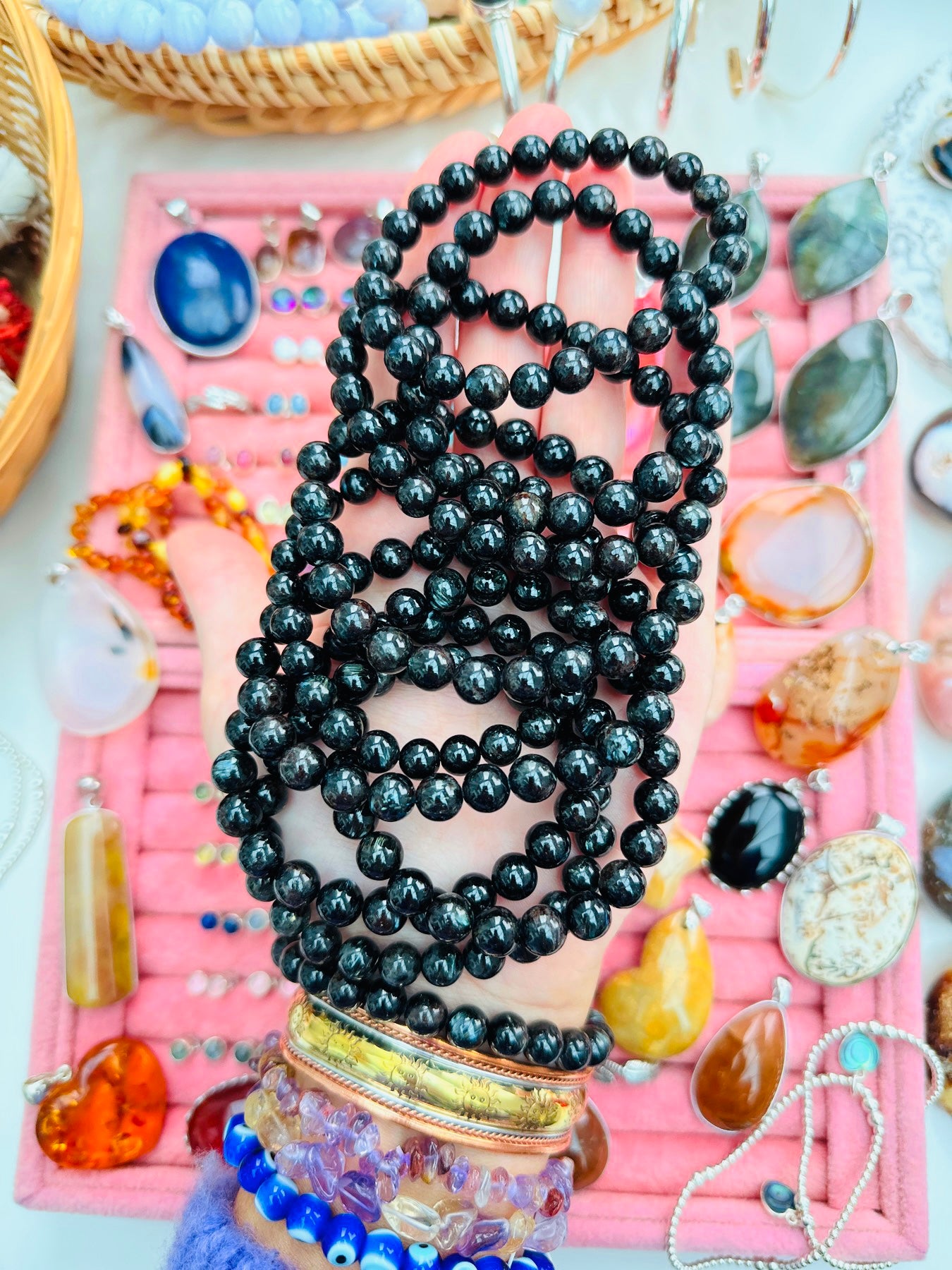Arfvedsonite Bead bracelets ๐ฟ
