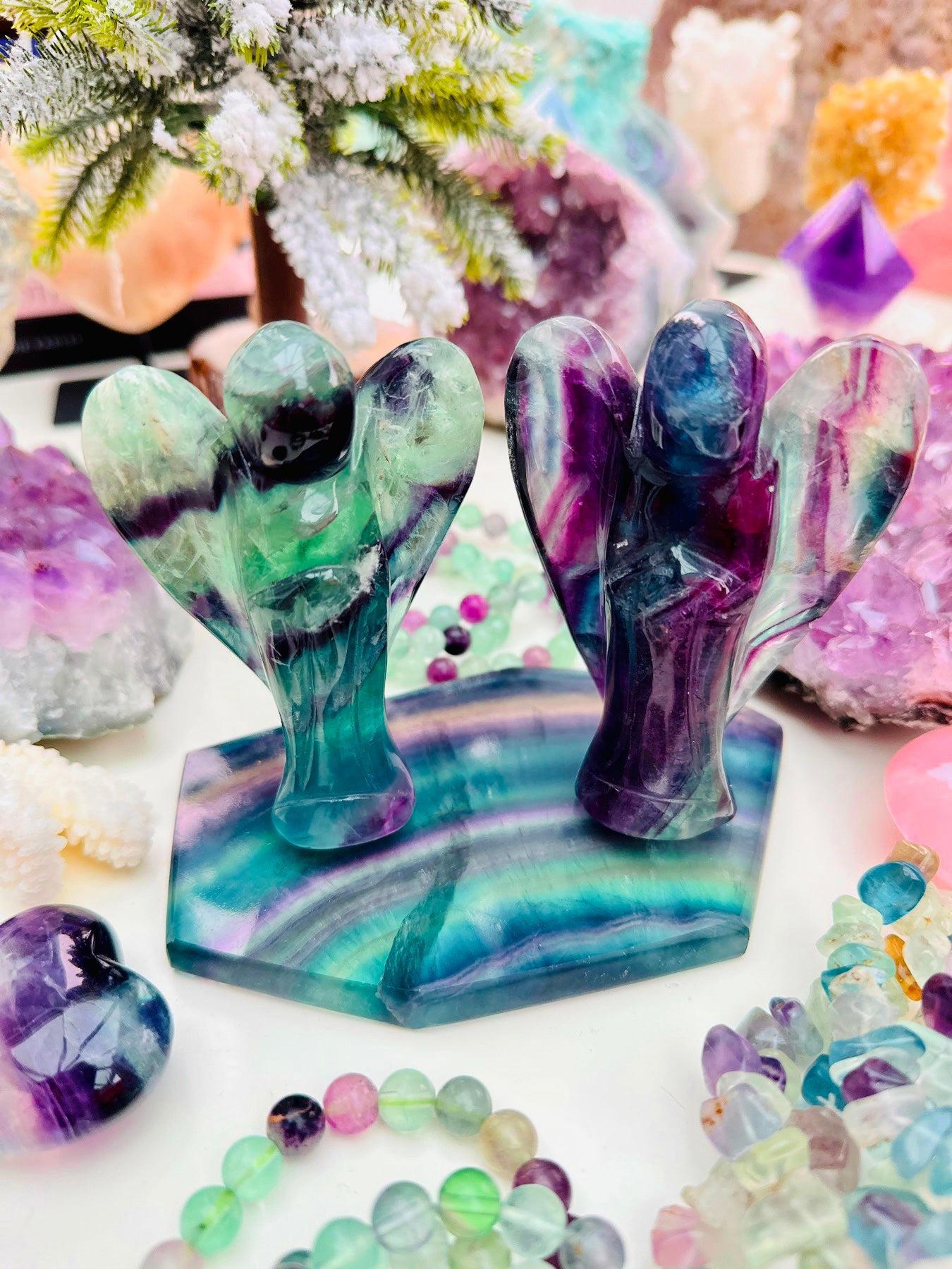 Angel ๐ผ๐ผ๐๐๐ Rainbow Fluorite ๐ฎ๐๐ผ๐ผ