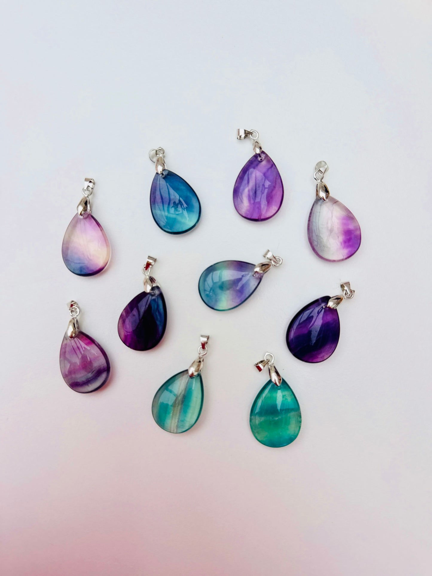 High Grade Fluorite Gem Pendants ๐ฅฐ