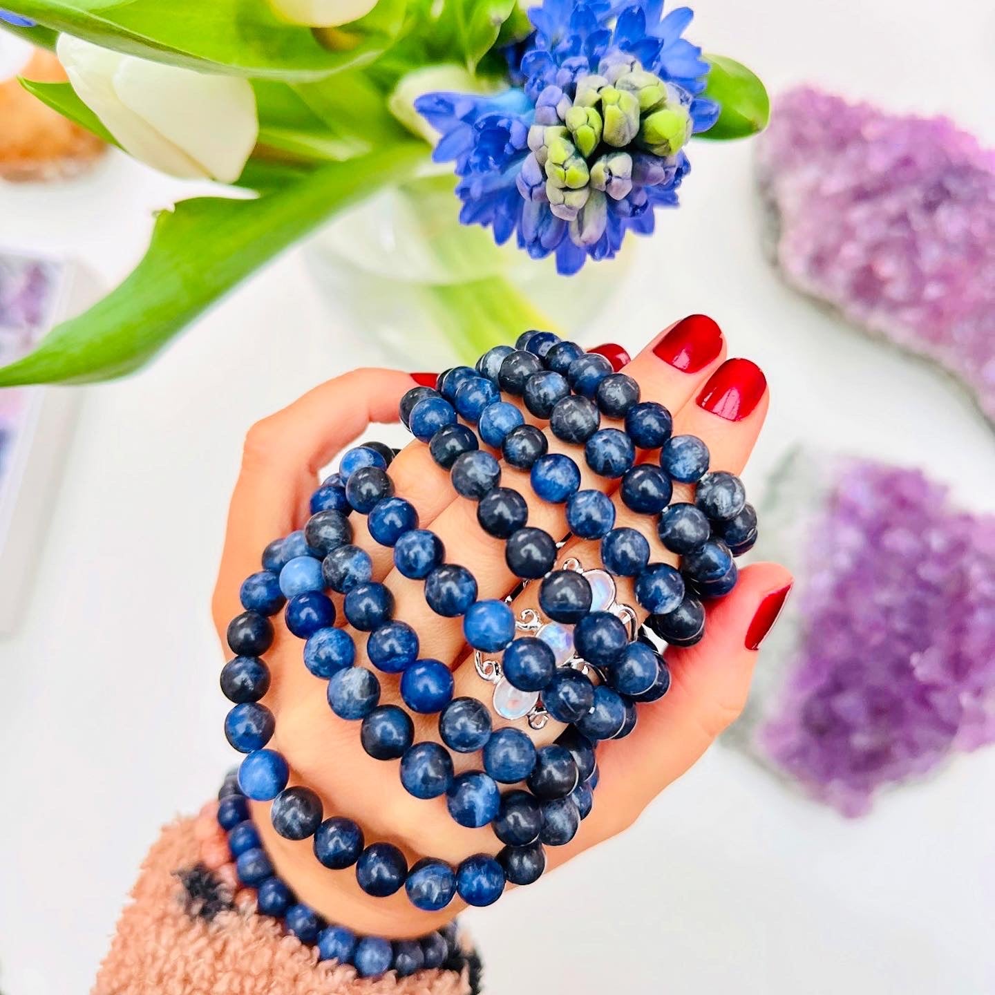 Sodalite Bead Bracelets ๐๐ค