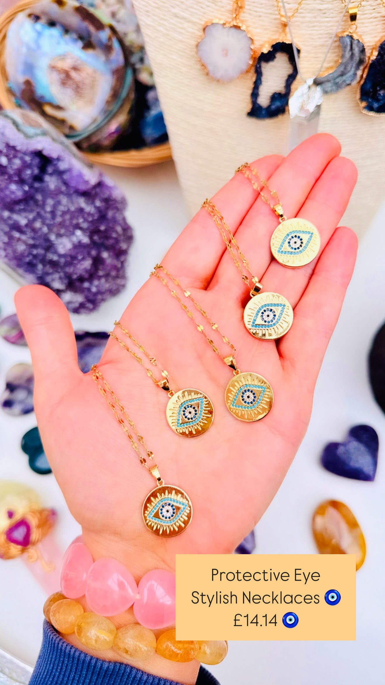Golden Eye Necklace ๐๏ธโจ
