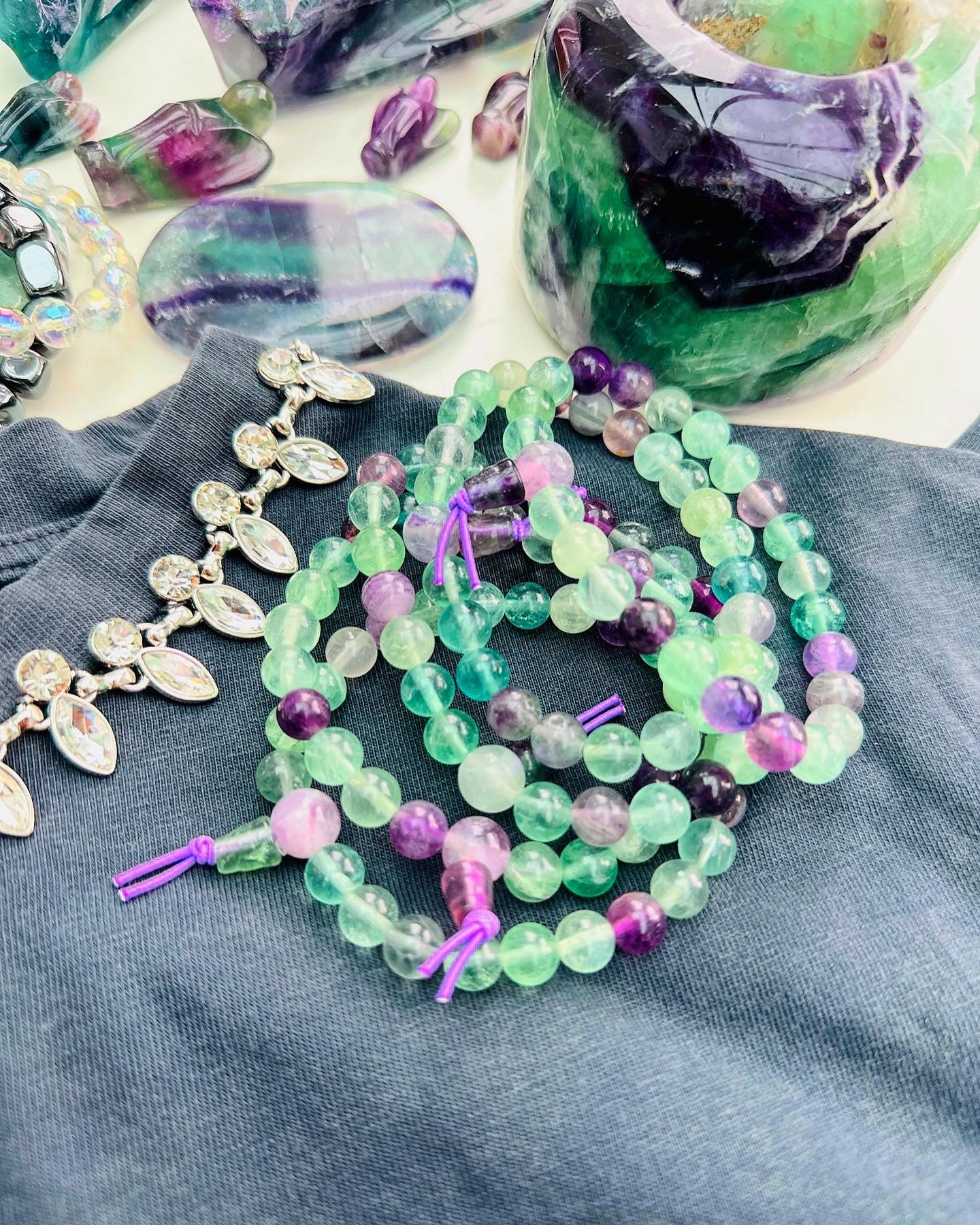 Rainbow Fluorite powerbeads ๐ฟ๐