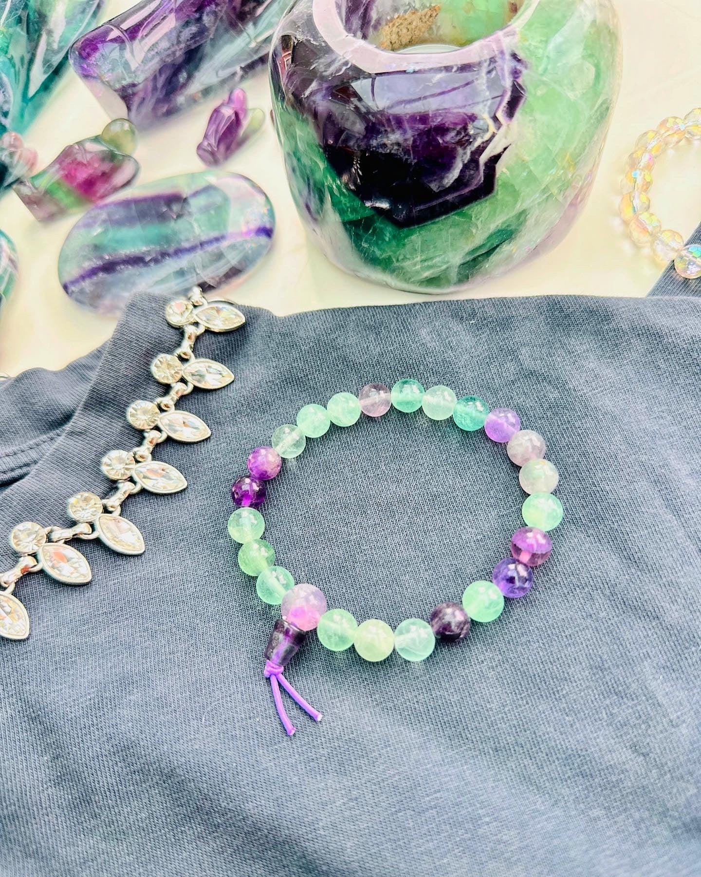 Rainbow Fluorite powerbeads ๐ฟ๐
