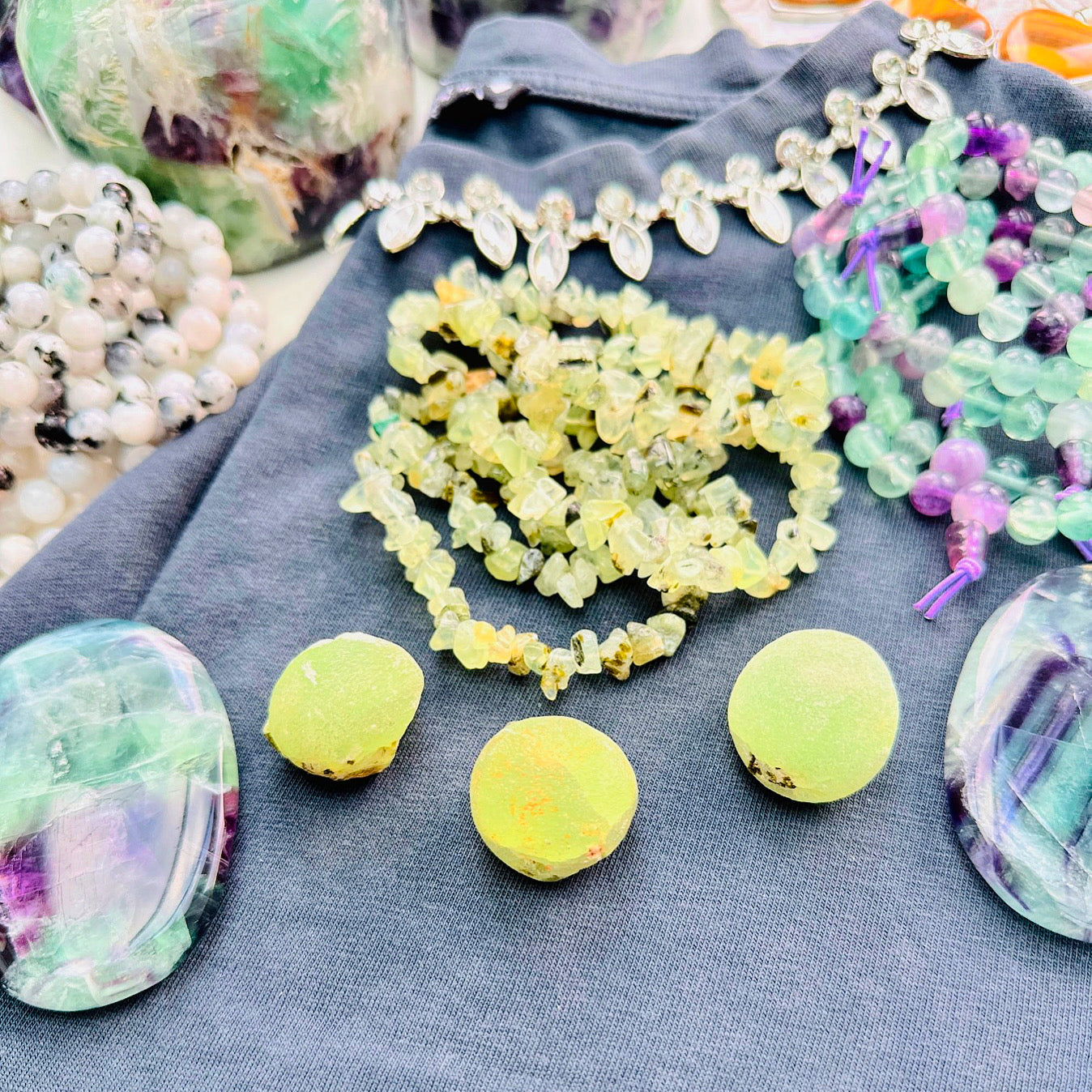 Prehnite Sherbets (Not Edible!)