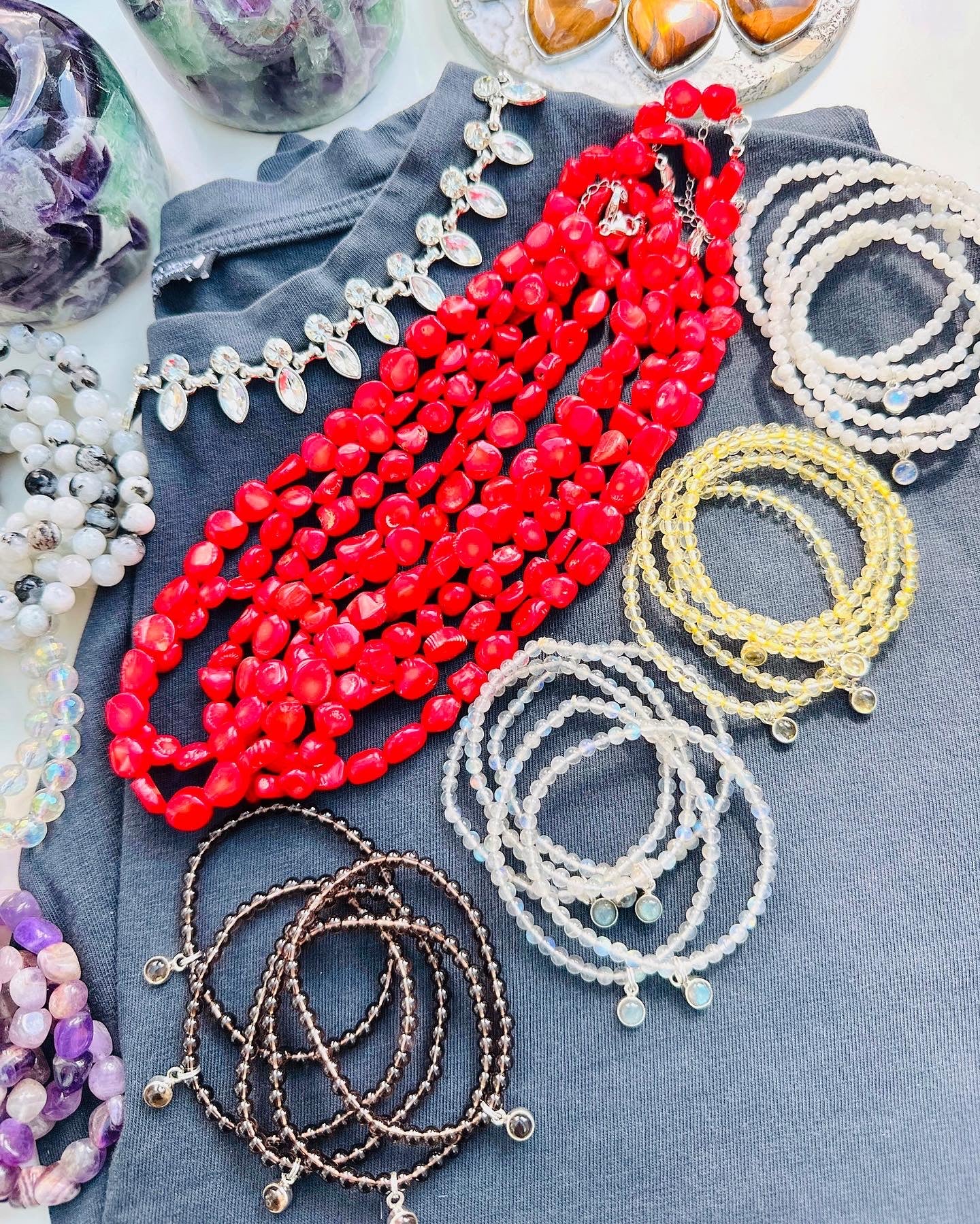 Red Bamboo Coral Necklace ❤️📿