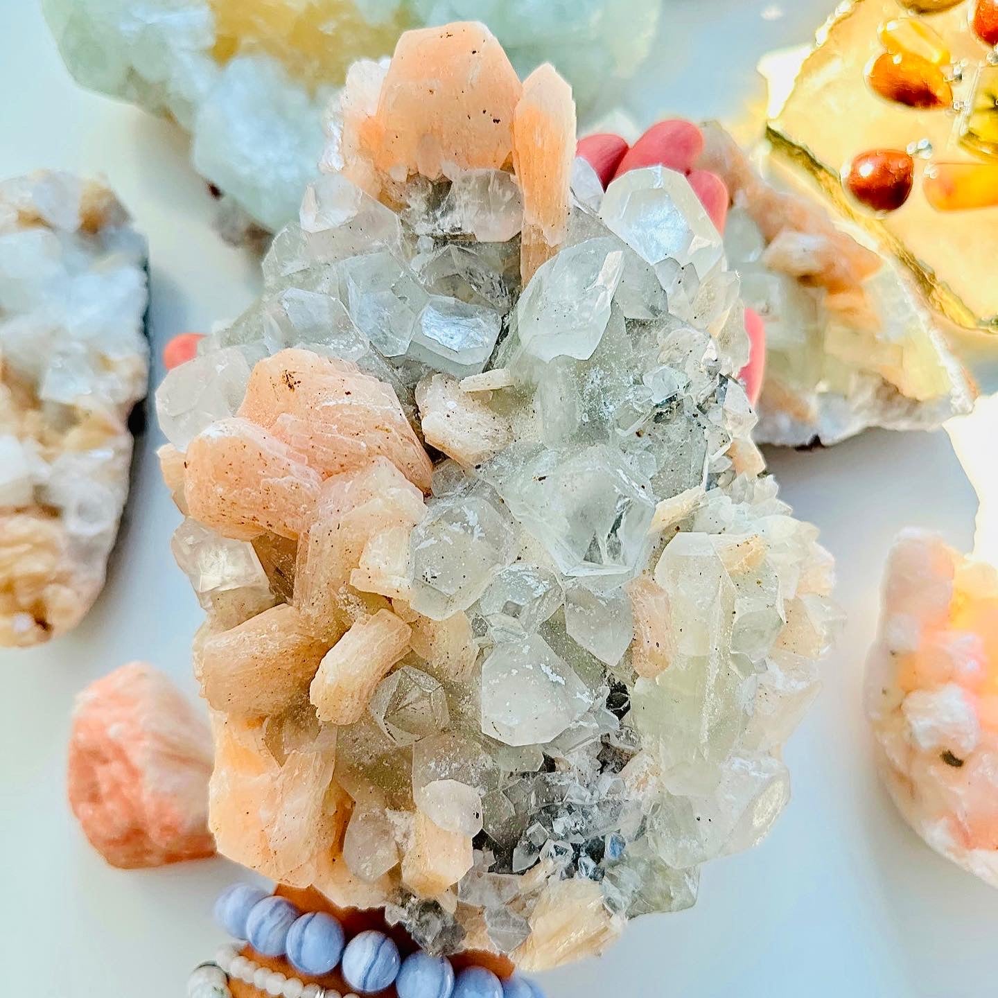 Apophyllite with Stilbite Interior Design Specimen ðĨ°ð
