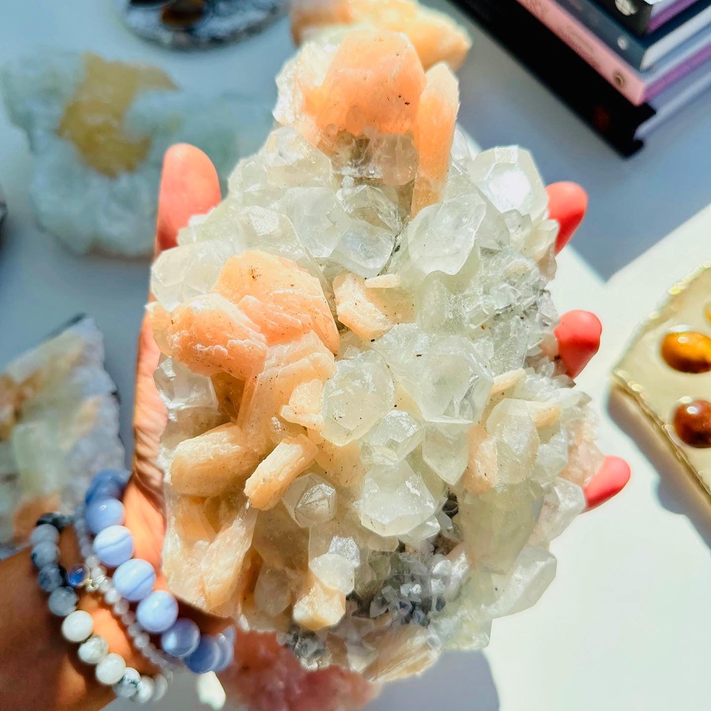Apophyllite with Stilbite Interior Design Specimen ðĨ°ð