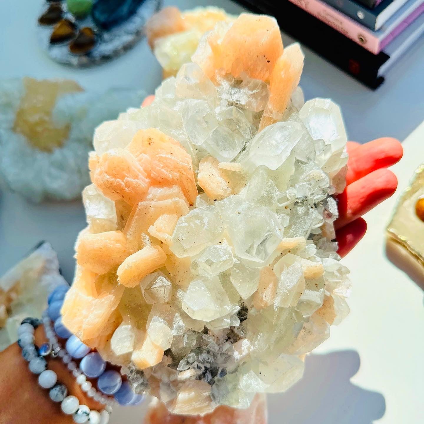 Apophyllite with Stilbite Interior Design Specimen ðĨ°ð