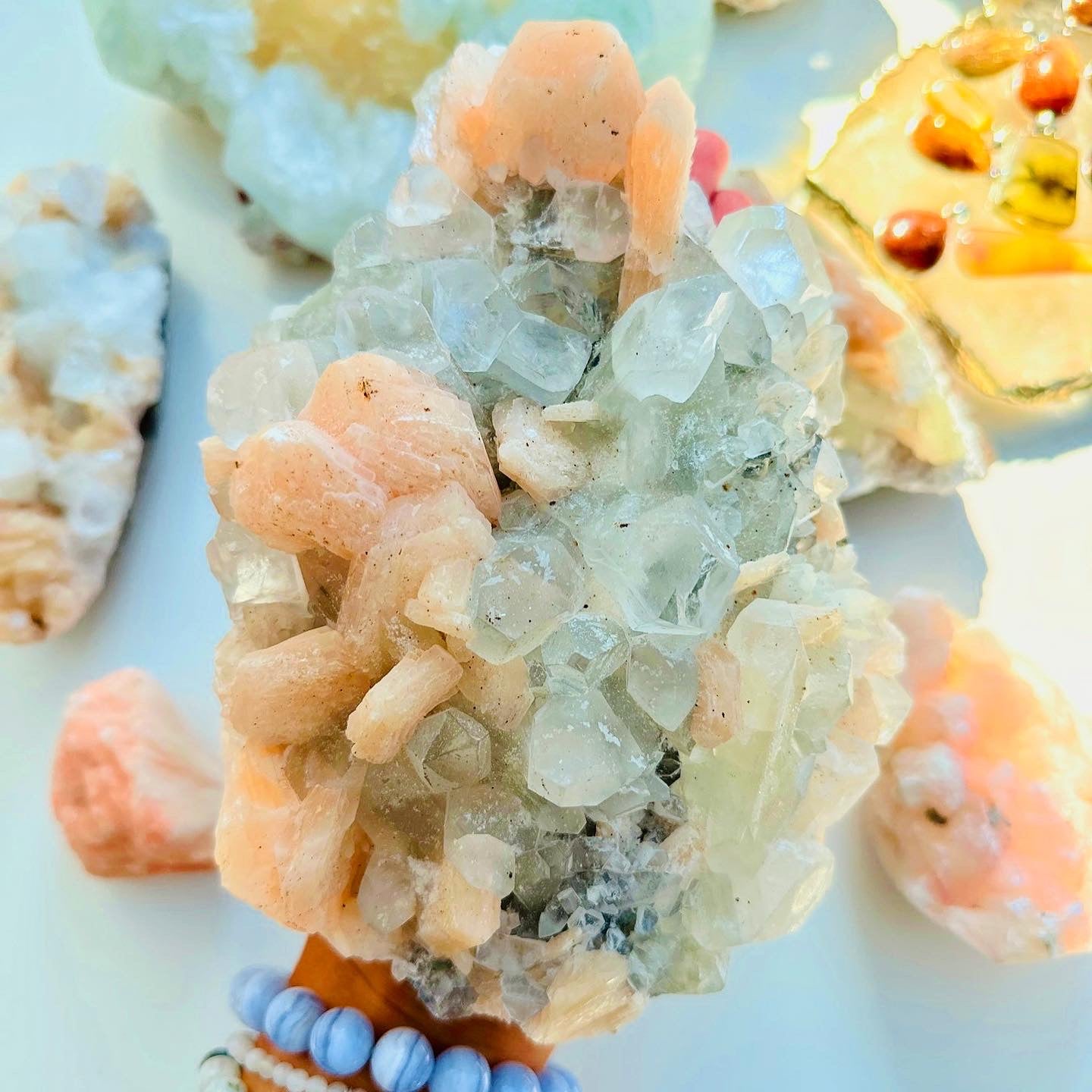 Apophyllite with Stilbite Interior Design Specimen ðĨ°ð