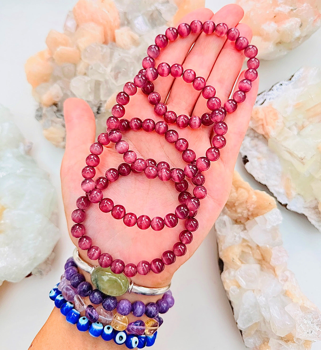 Purple Obsidian Bead Bracelets ๐ฟ๐ฎ๐๐