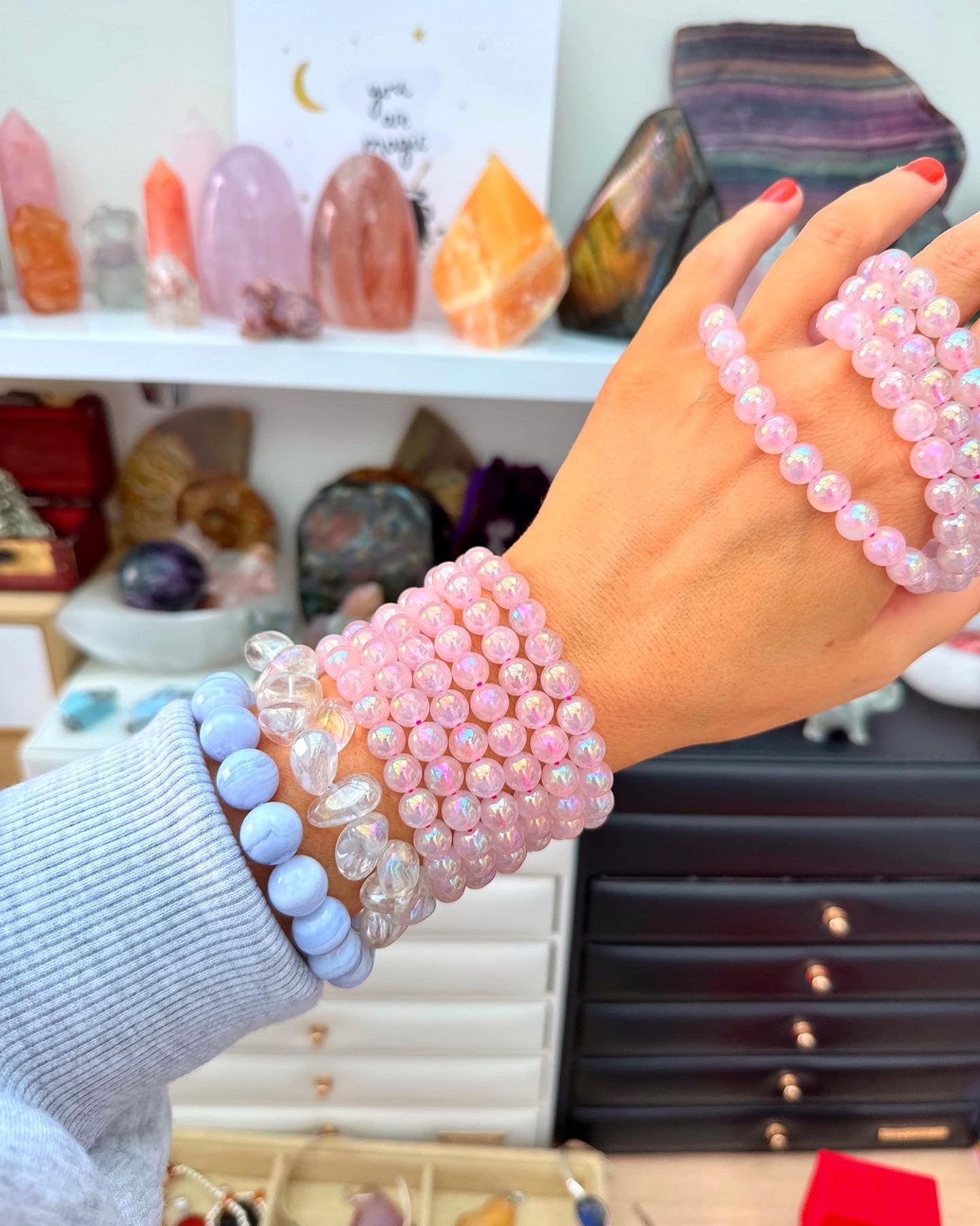 Rose Aura Quartz ๐๐ผ๐ผ