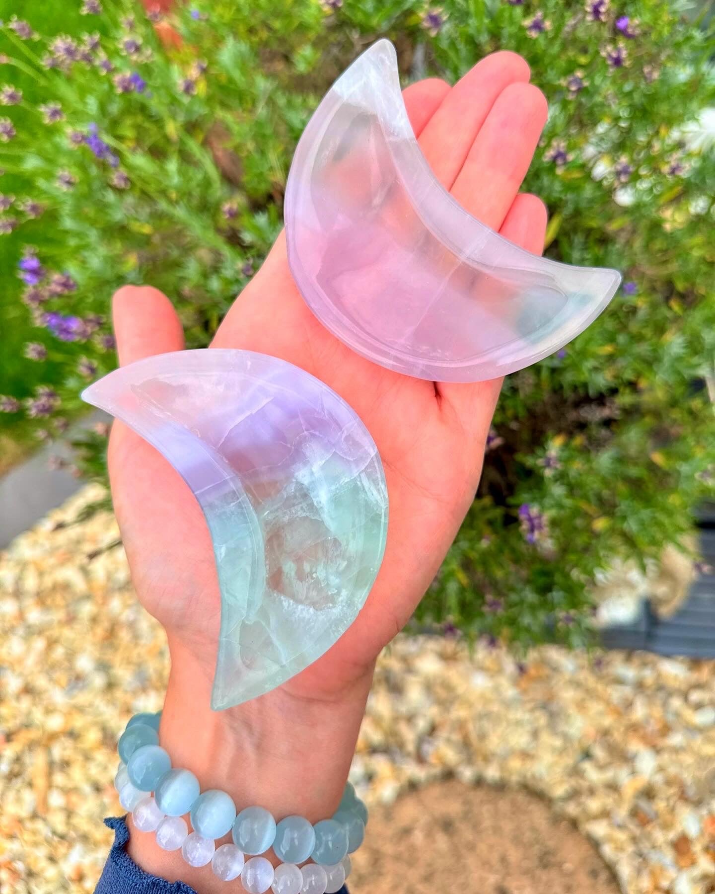 Fluorite Moon Dishes ๐