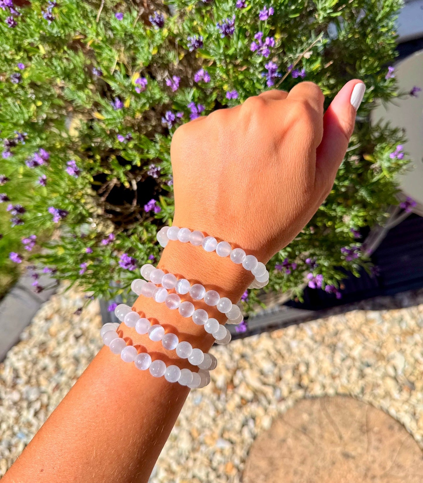 Selenite Powerbead Bracelets ๐ค๐ฟ