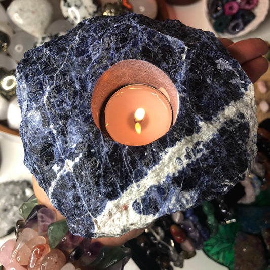 Sodalite Crystal T Lights 💙
💎🕯