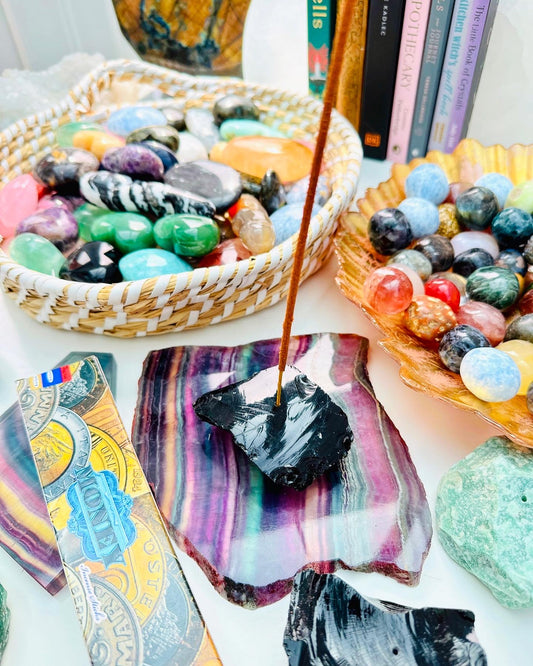 Black Obsidian Incense Holders ðĪ