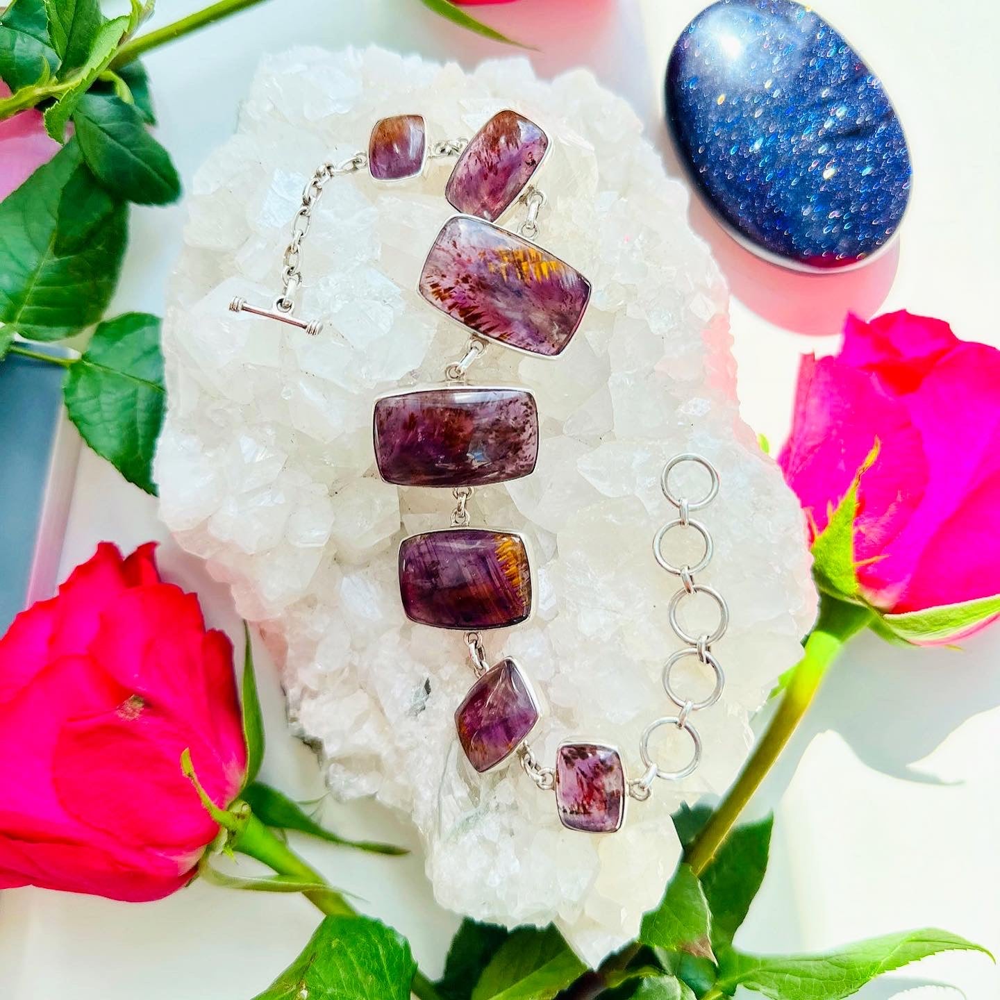 Super Seven Crystal Bracelet Silver 925 âĪïļð