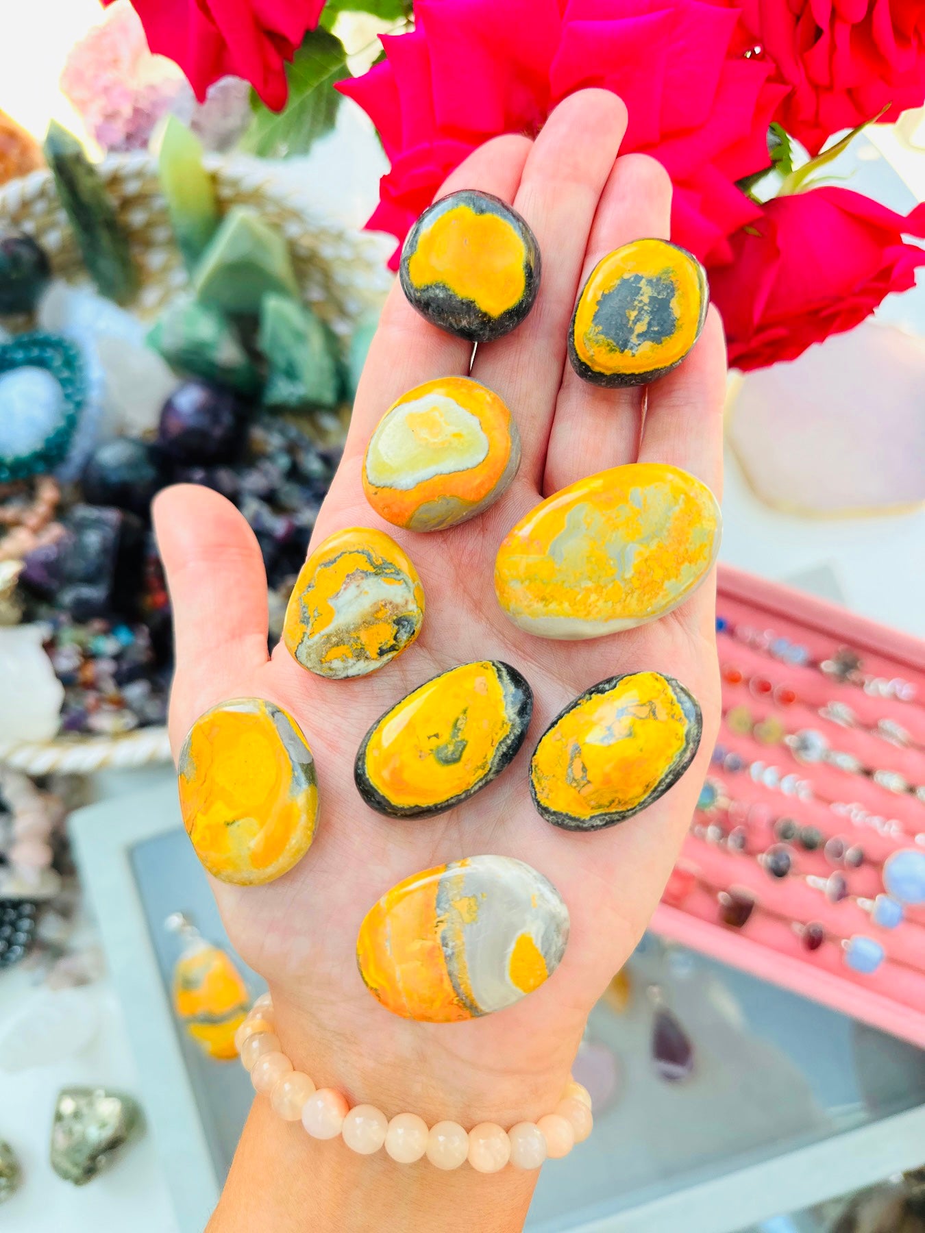 Bumble Bee Jasper Crystals