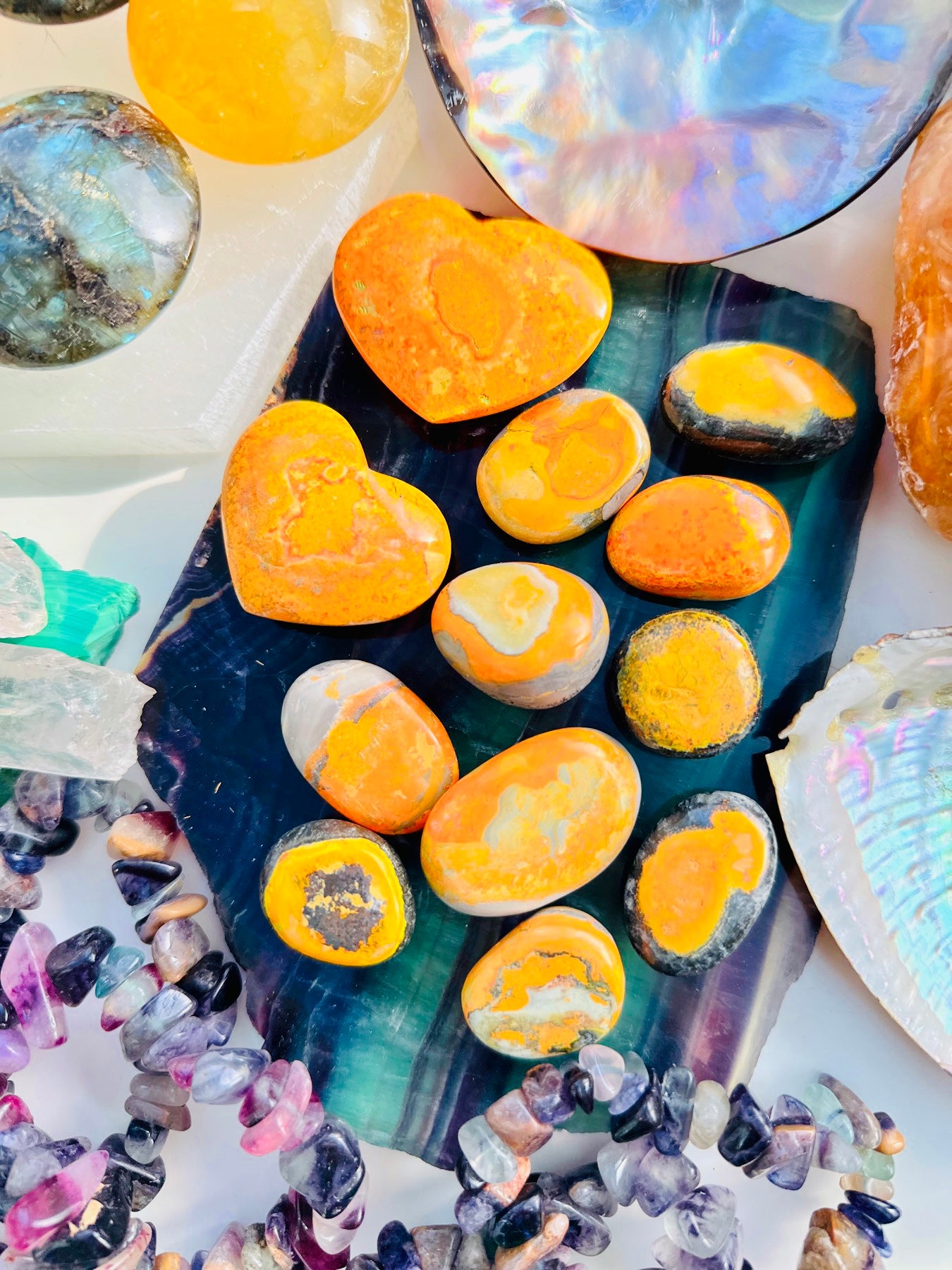 Bumble Bee Jasper Crystals