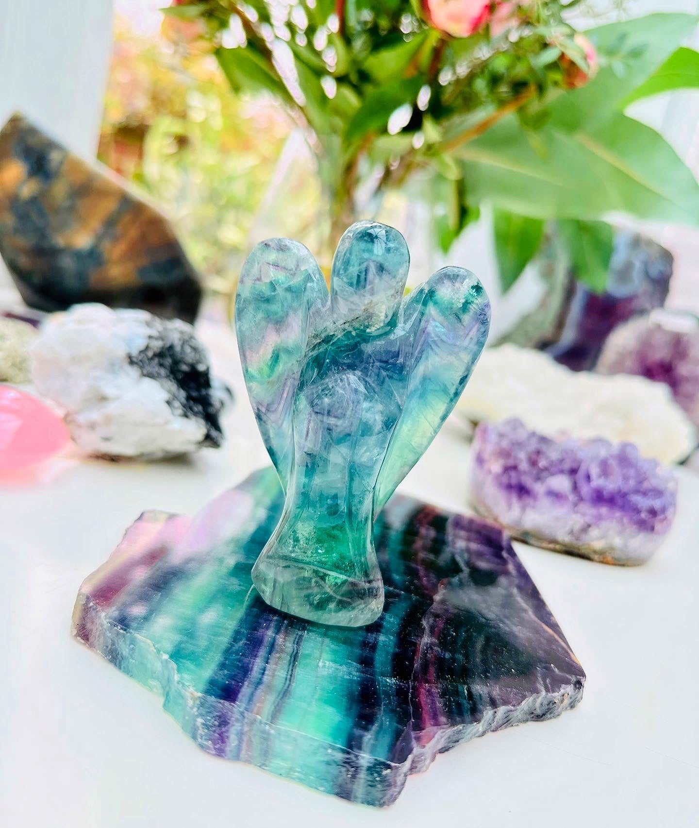Angel ๐ผ๐ผ๐๐๐ Rainbow Fluorite ๐ฎ๐๐ผ๐ผ