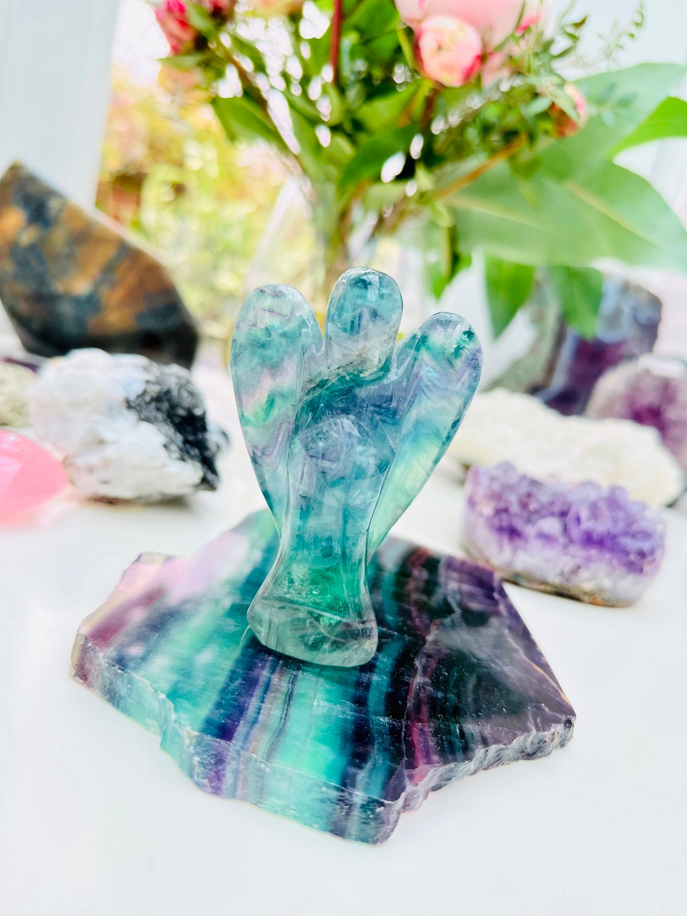 Angel ๐ผ๐ผ๐๐๐ Rainbow Fluorite ๐ฎ๐๐ผ๐ผ