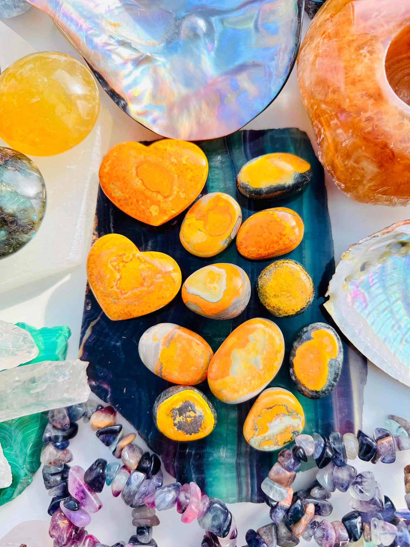 Bumble Bee Jasper Crystals