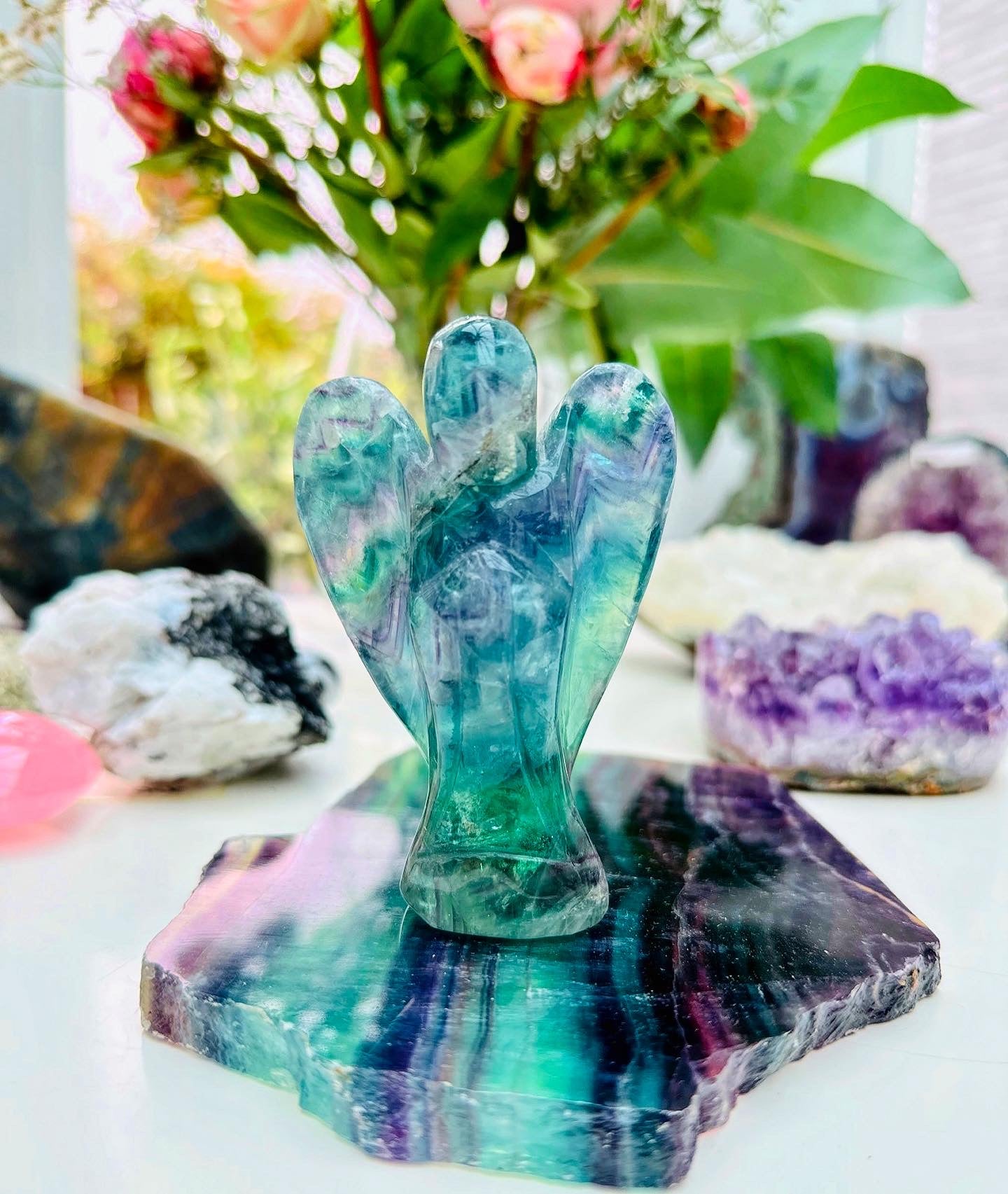 Angel ๐ผ๐ผ๐๐๐ Rainbow Fluorite ๐ฎ๐๐ผ๐ผ