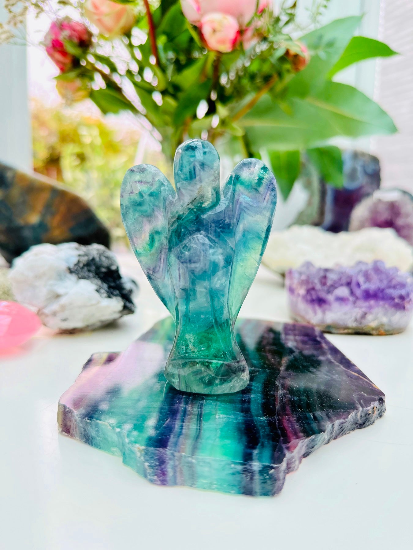Angel ๐ผ๐ผ๐๐๐ Rainbow Fluorite ๐ฎ๐๐ผ๐ผ